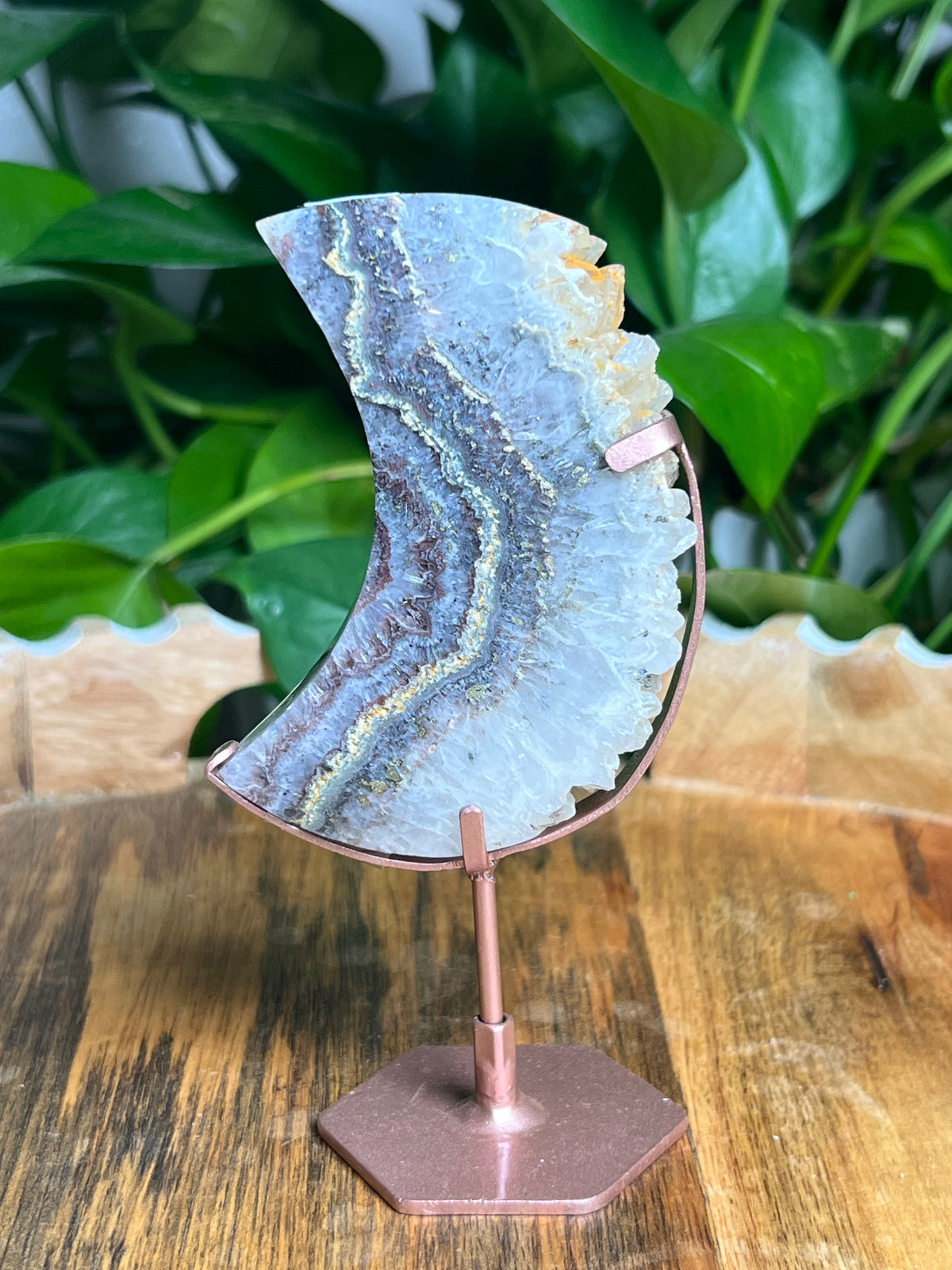 Amethyst Agate Moon: Z