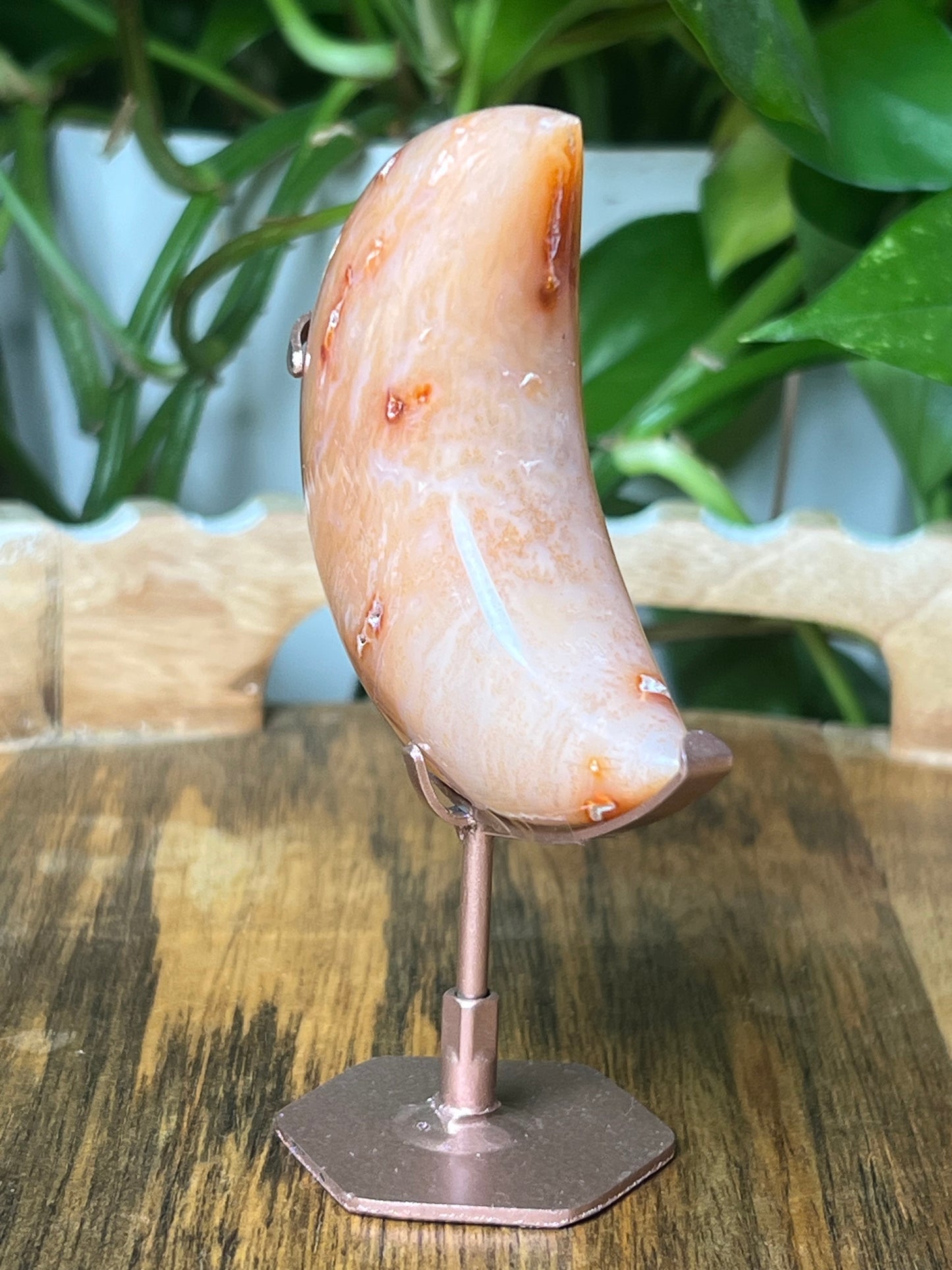 Pink Carnelian Moon