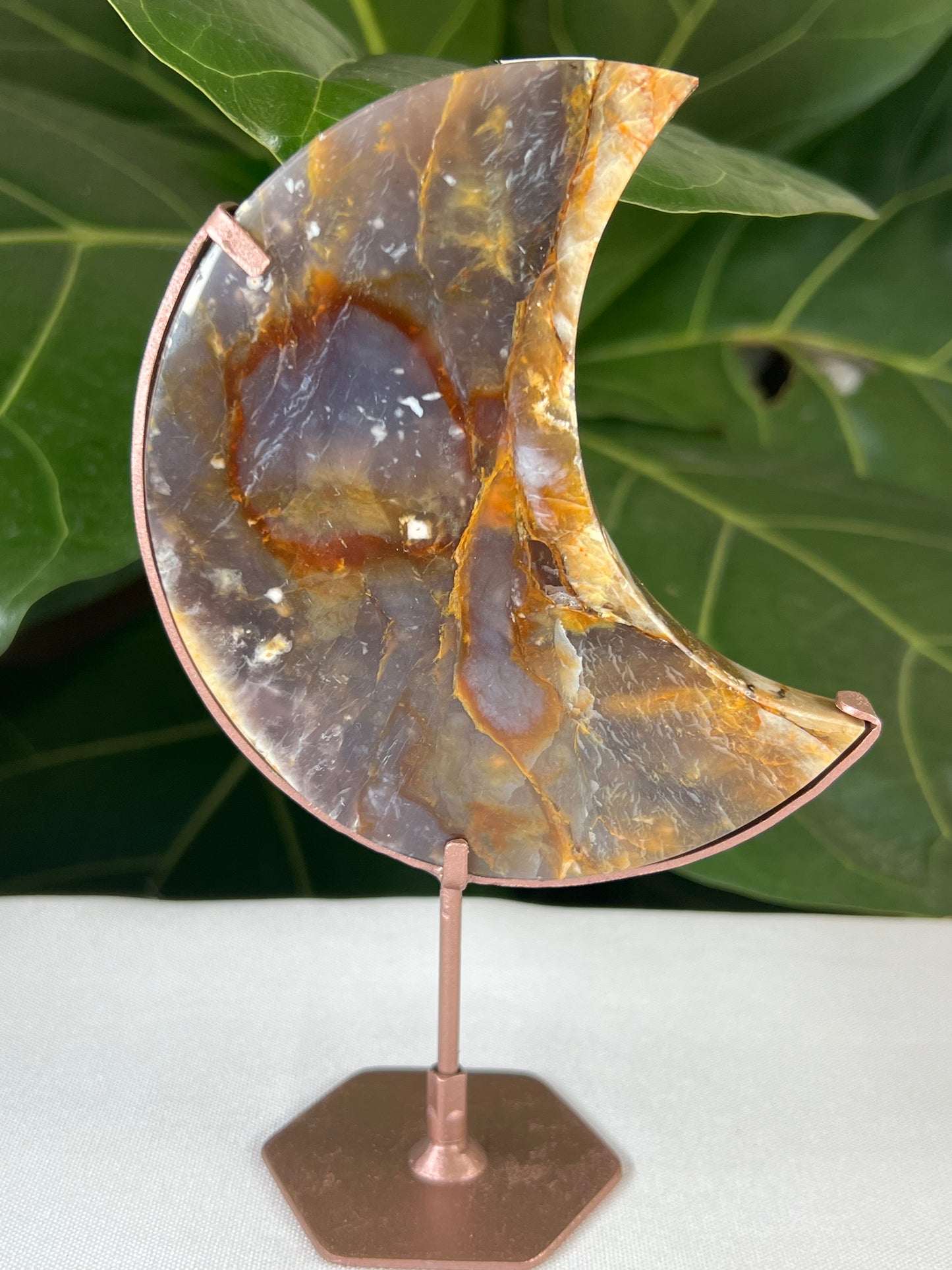 Purple Chalcedony Moon