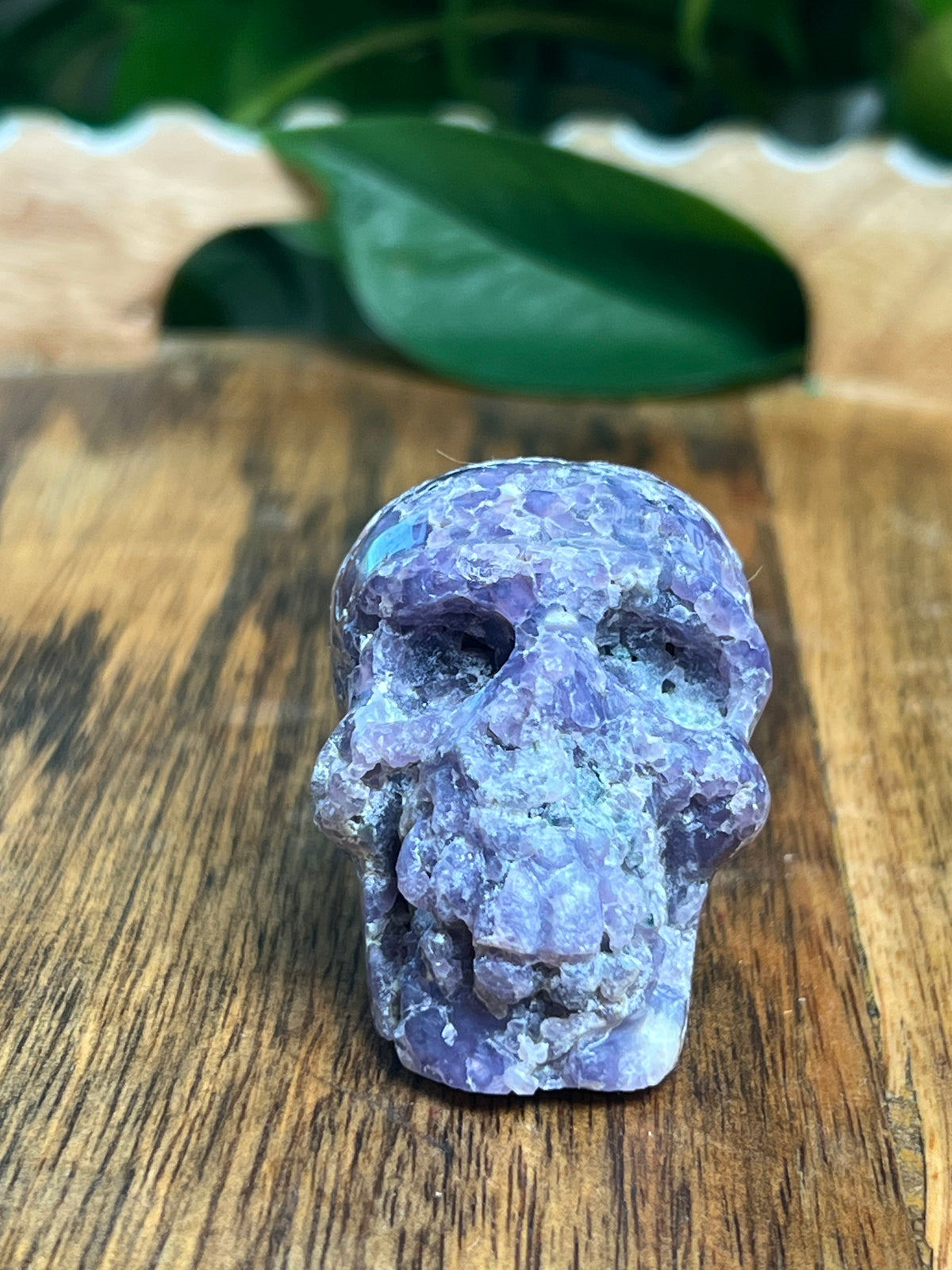 Grape Agate Mini Skull: GV