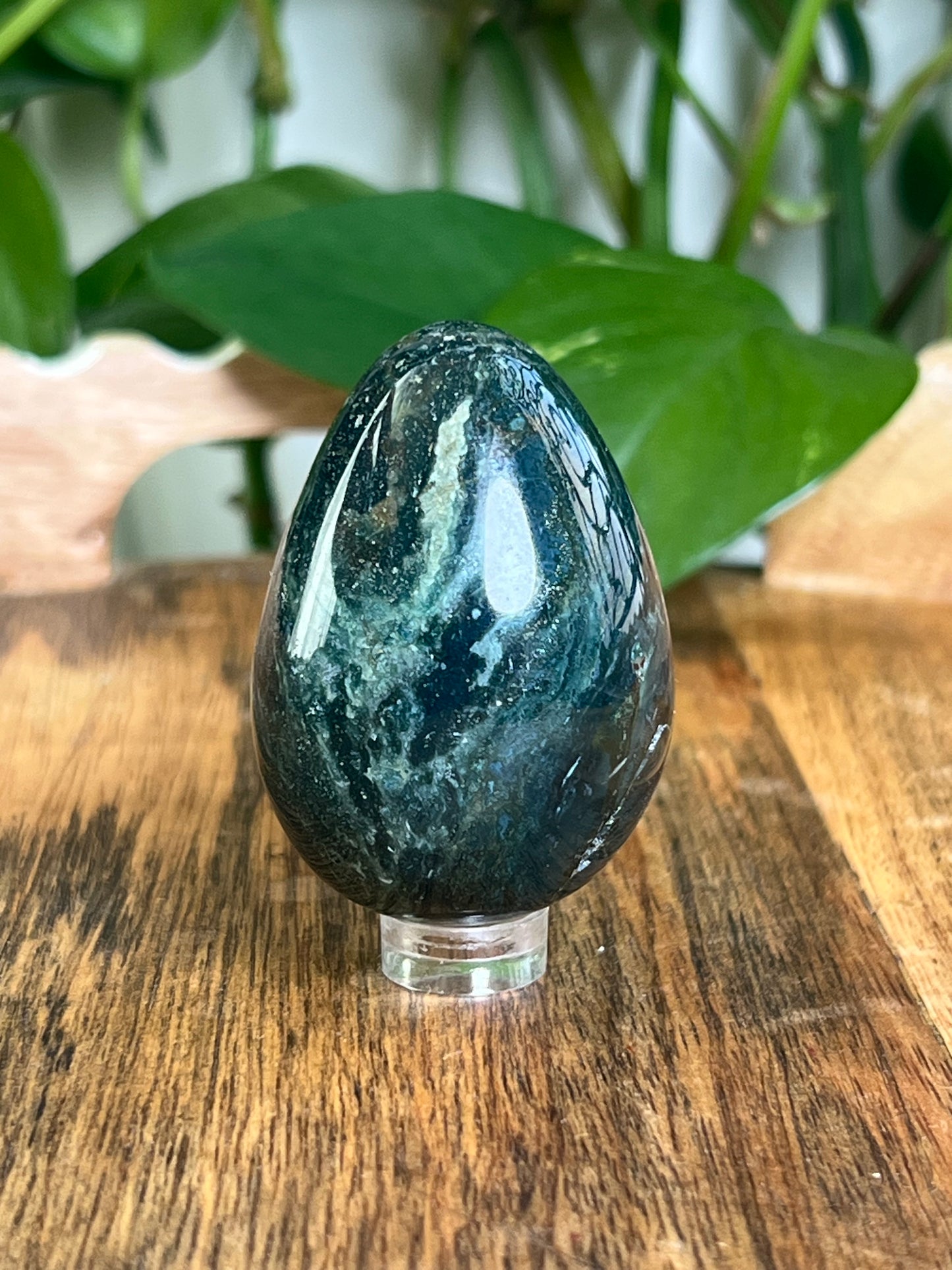 Blue Green Jasper Egg: RA
