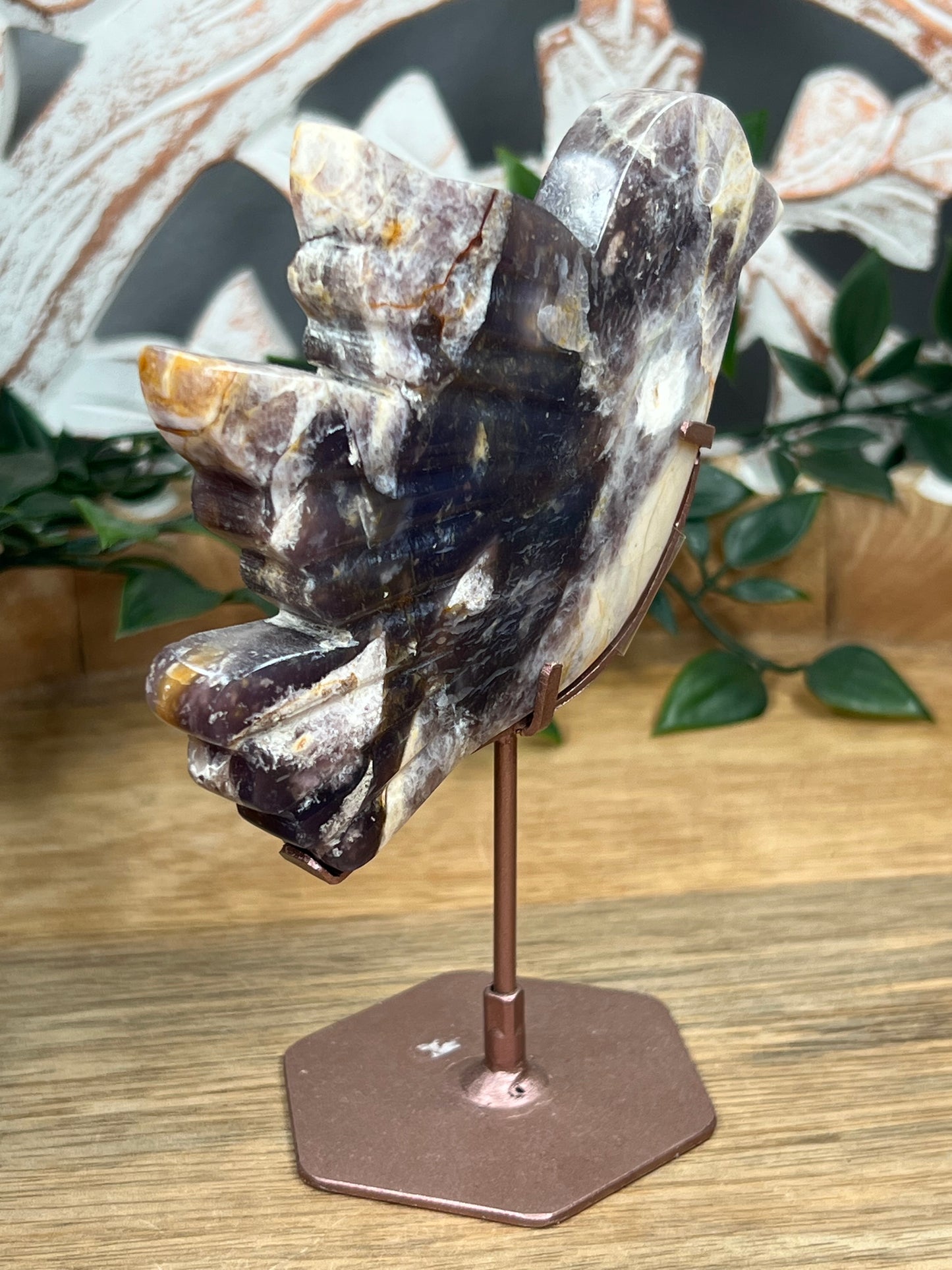 Purple Chalcedony Bird