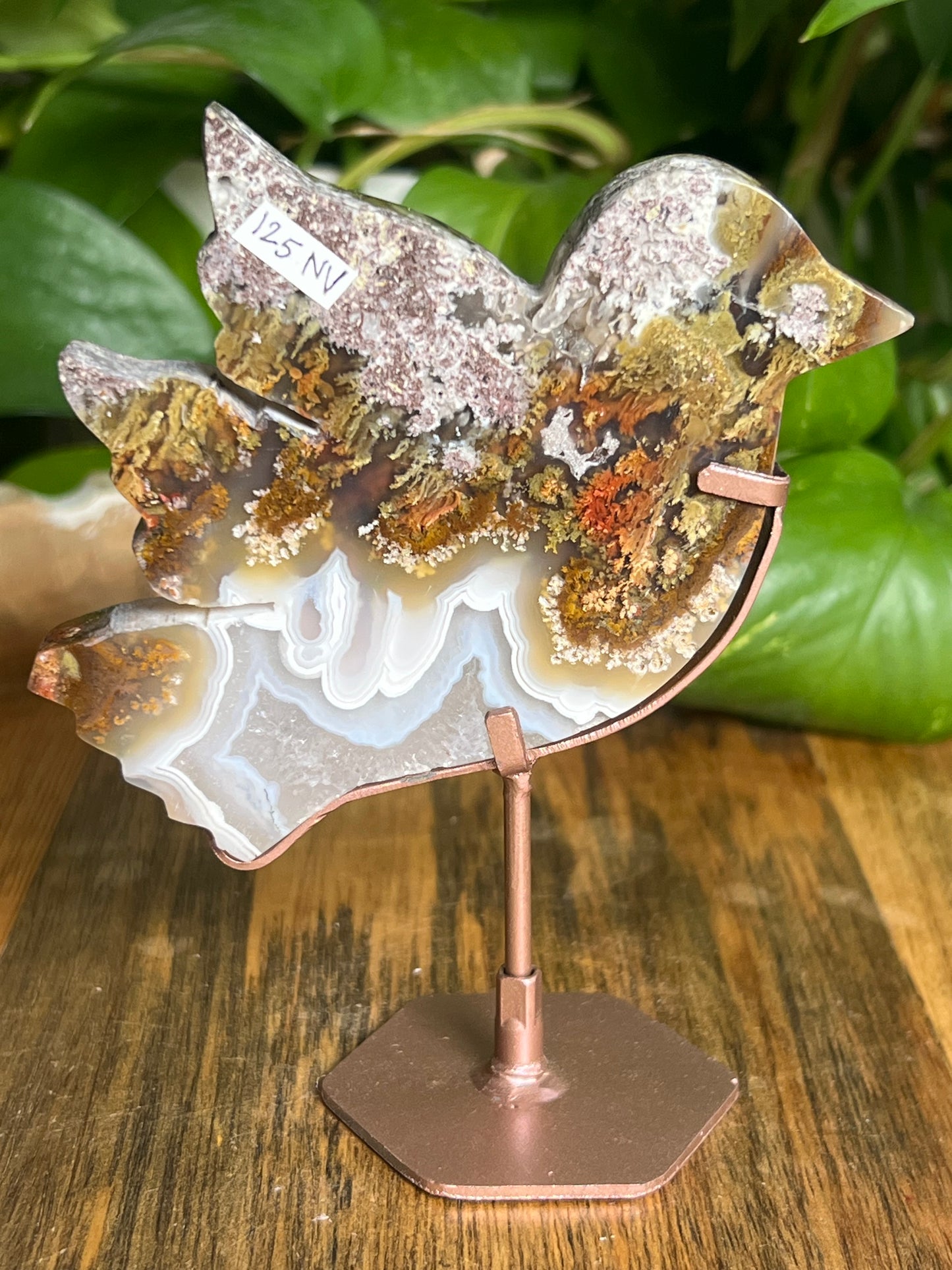 Scenic Moss Agate Bird