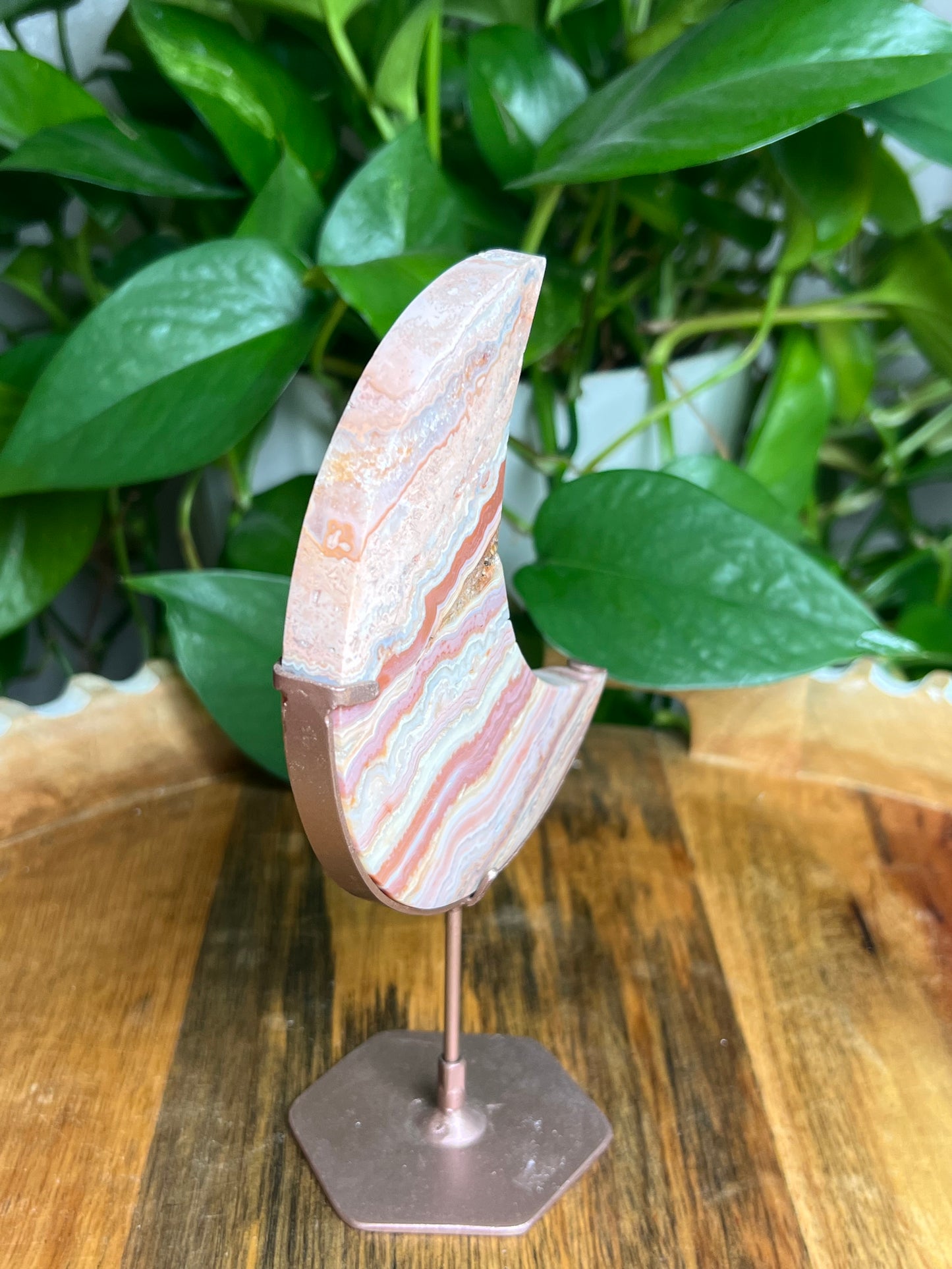 Crazy Lace Agate Moon: XS