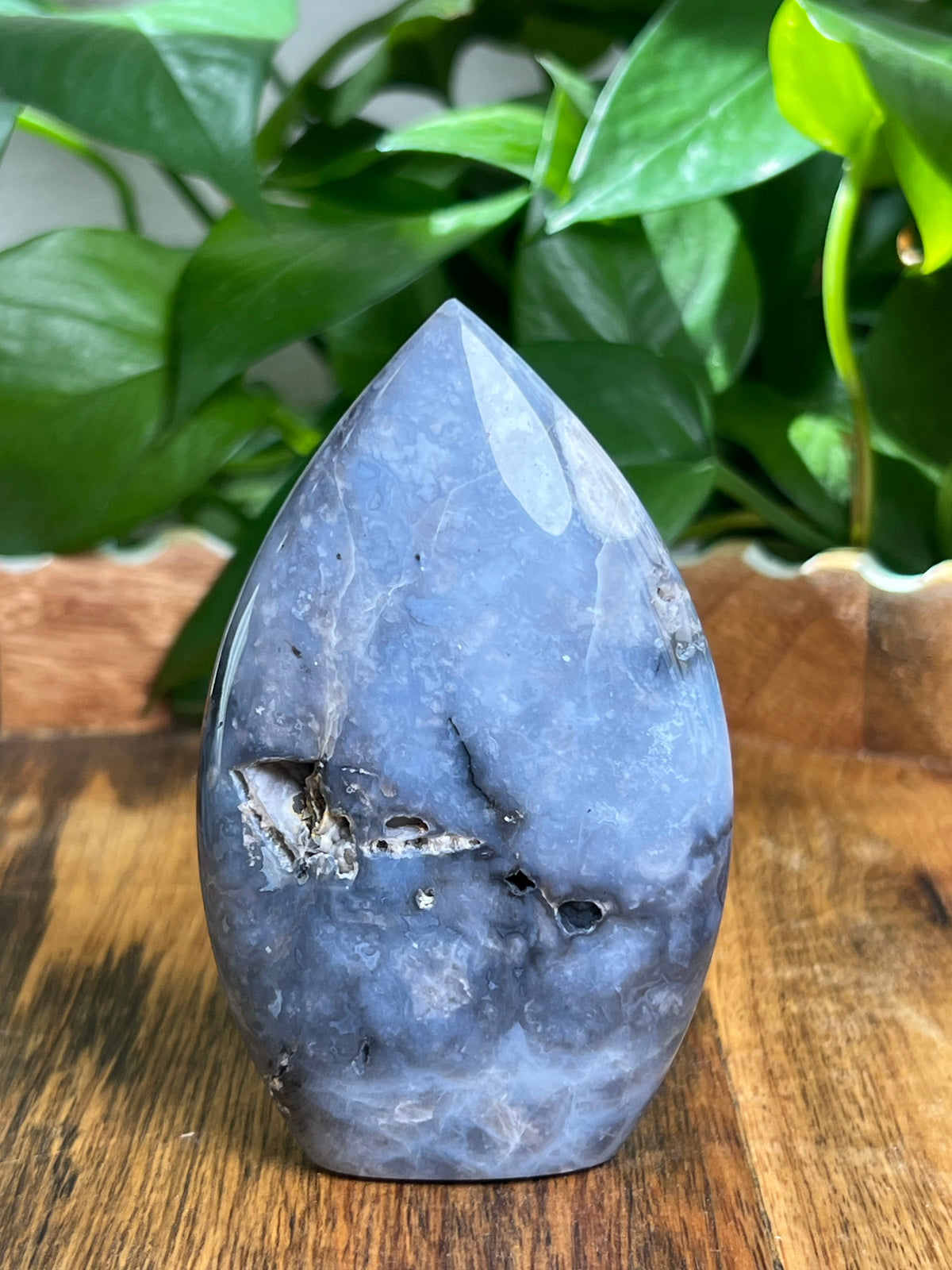 Blue Plume Agate Flame: ER
