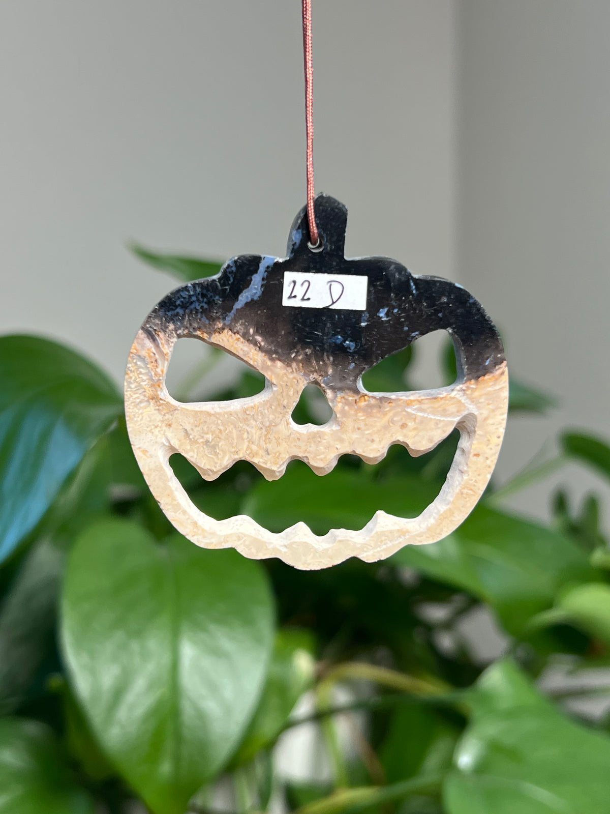 Palm Root Pumpkin Ornaments