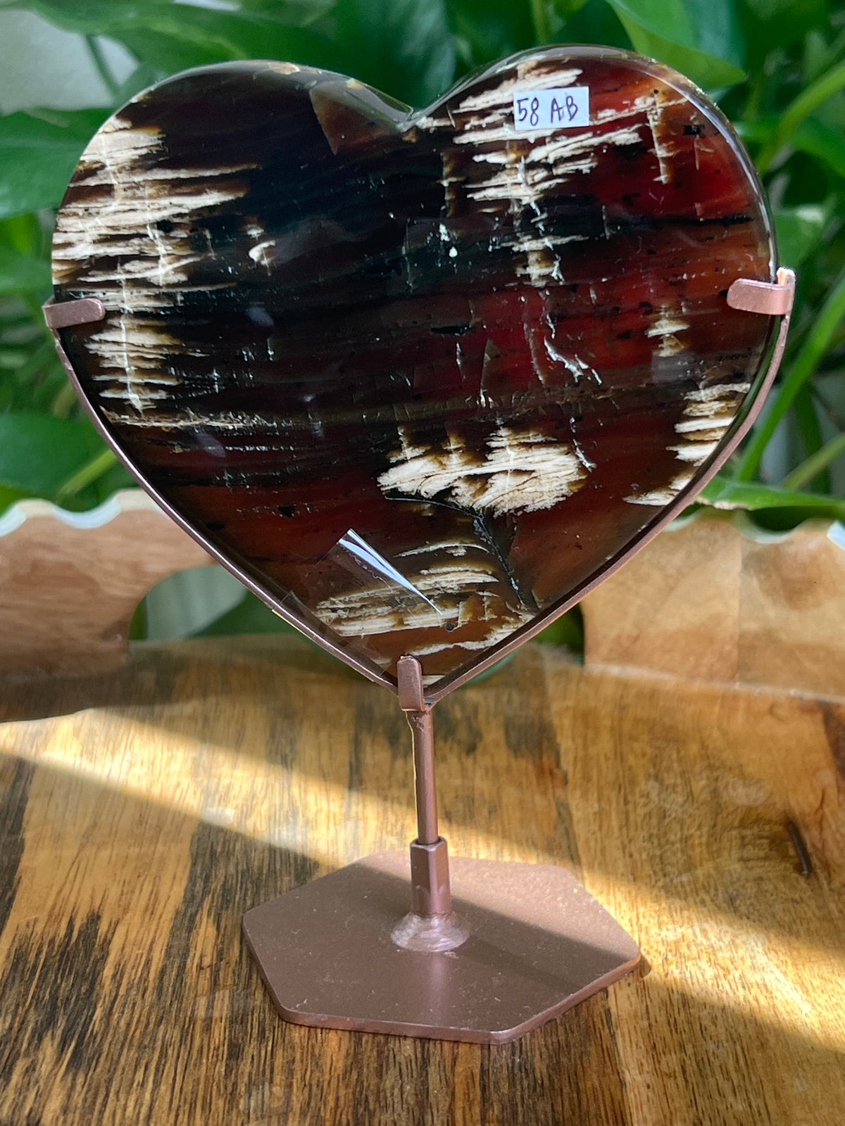 Blue Amber Heart: AB