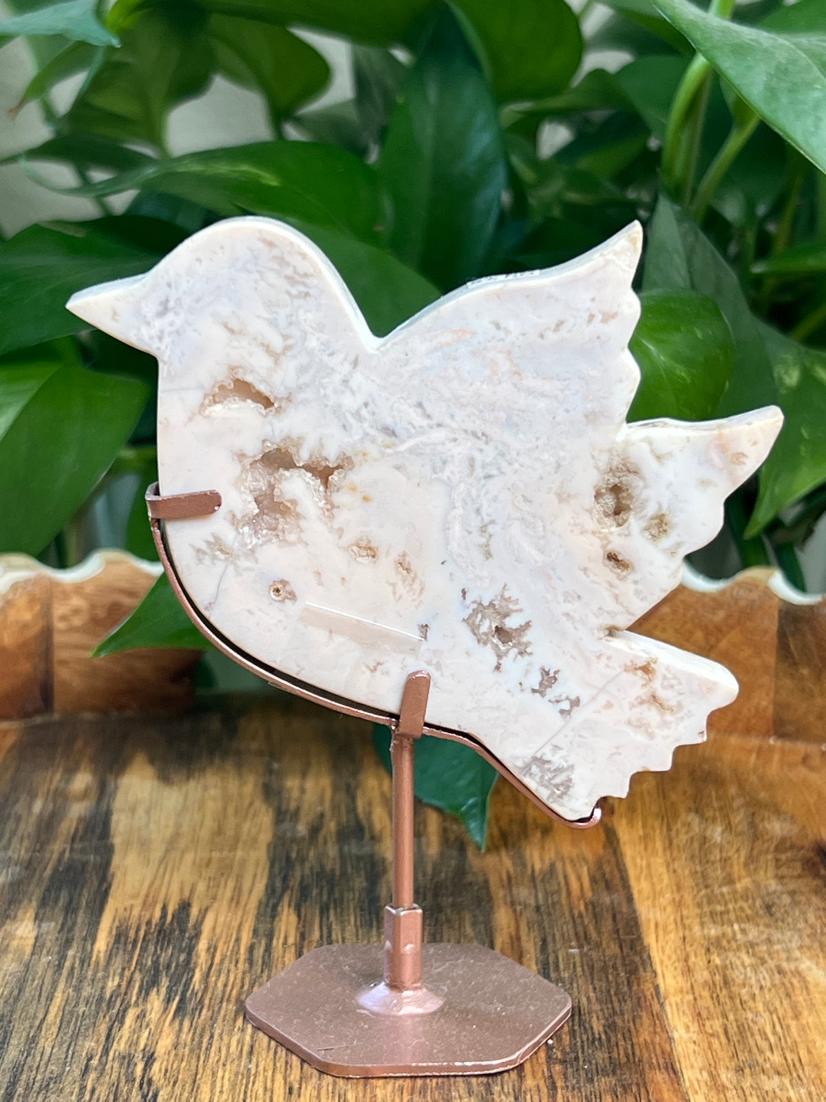 Pink Carnelian Bird: AA