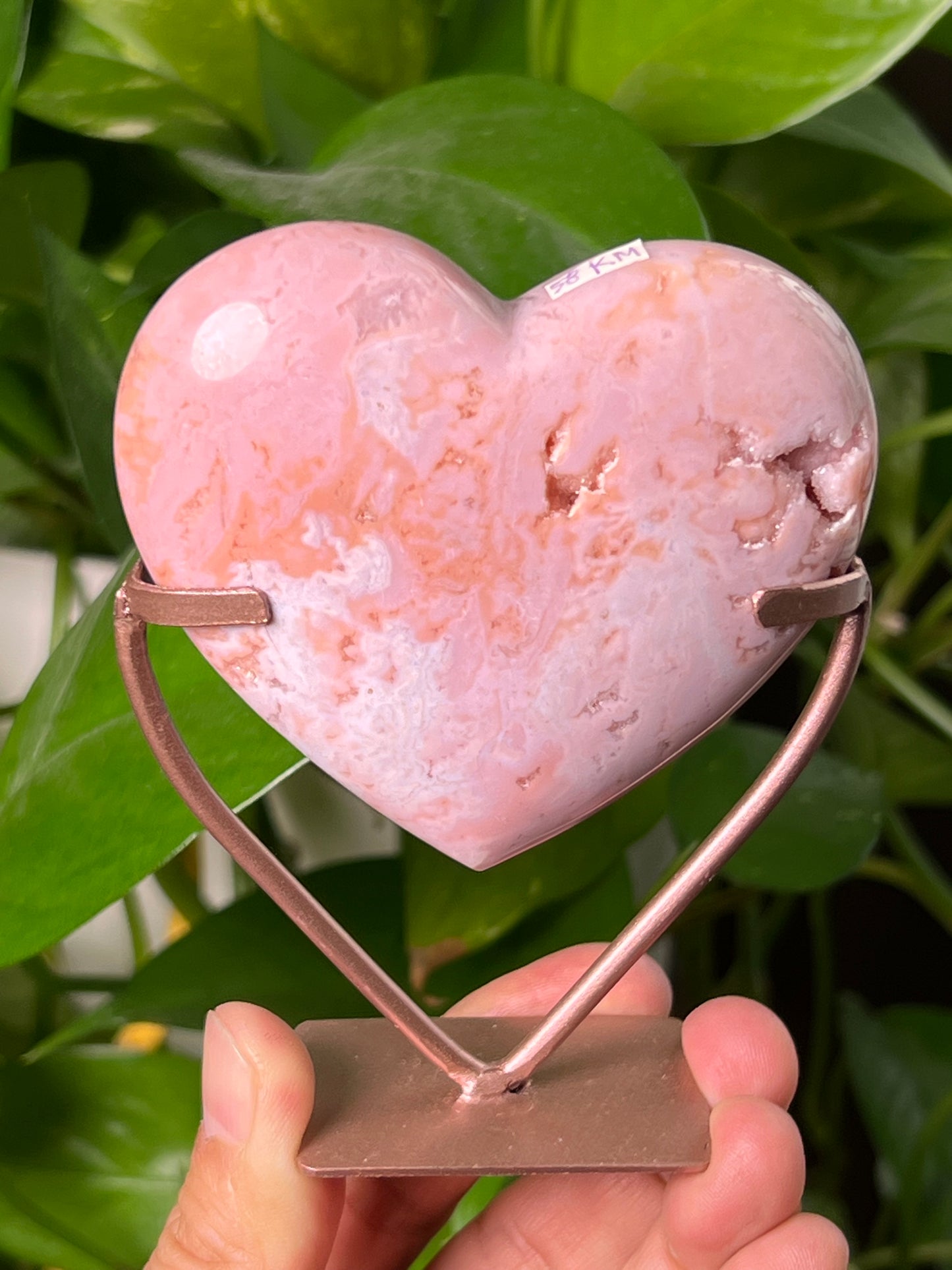 Pink Carnelian Heart