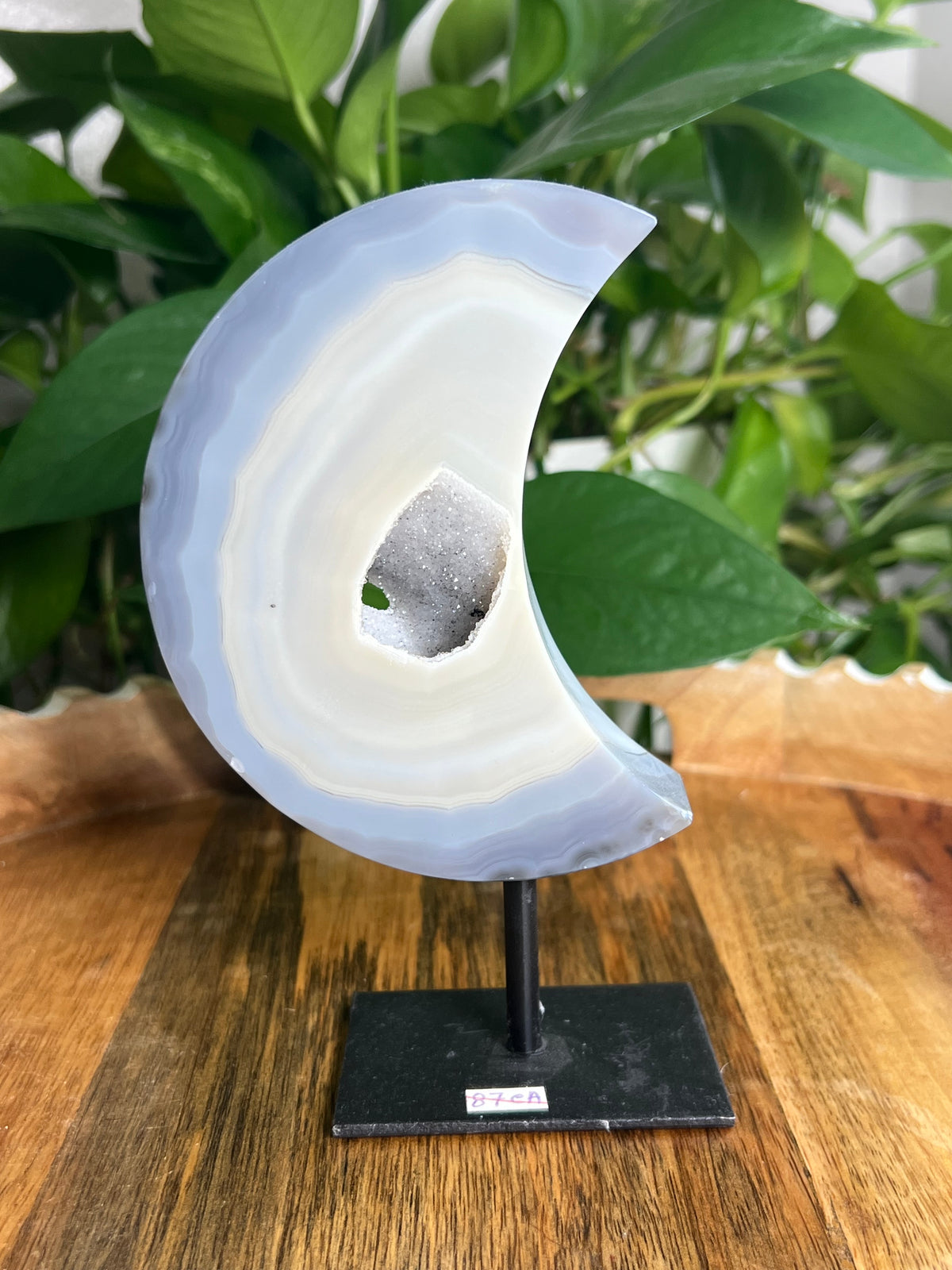 Brazilian Druzy Agate Moon: CA