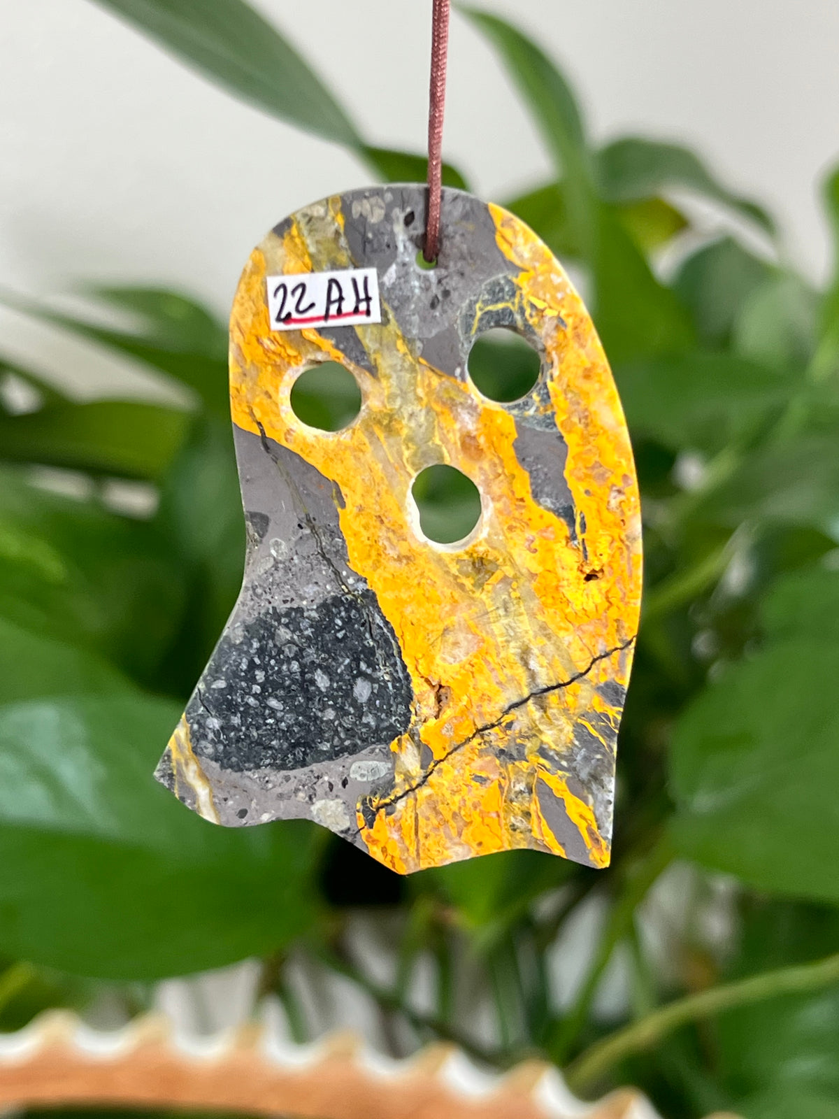Bumblebee Jasper Ghost Ornaments