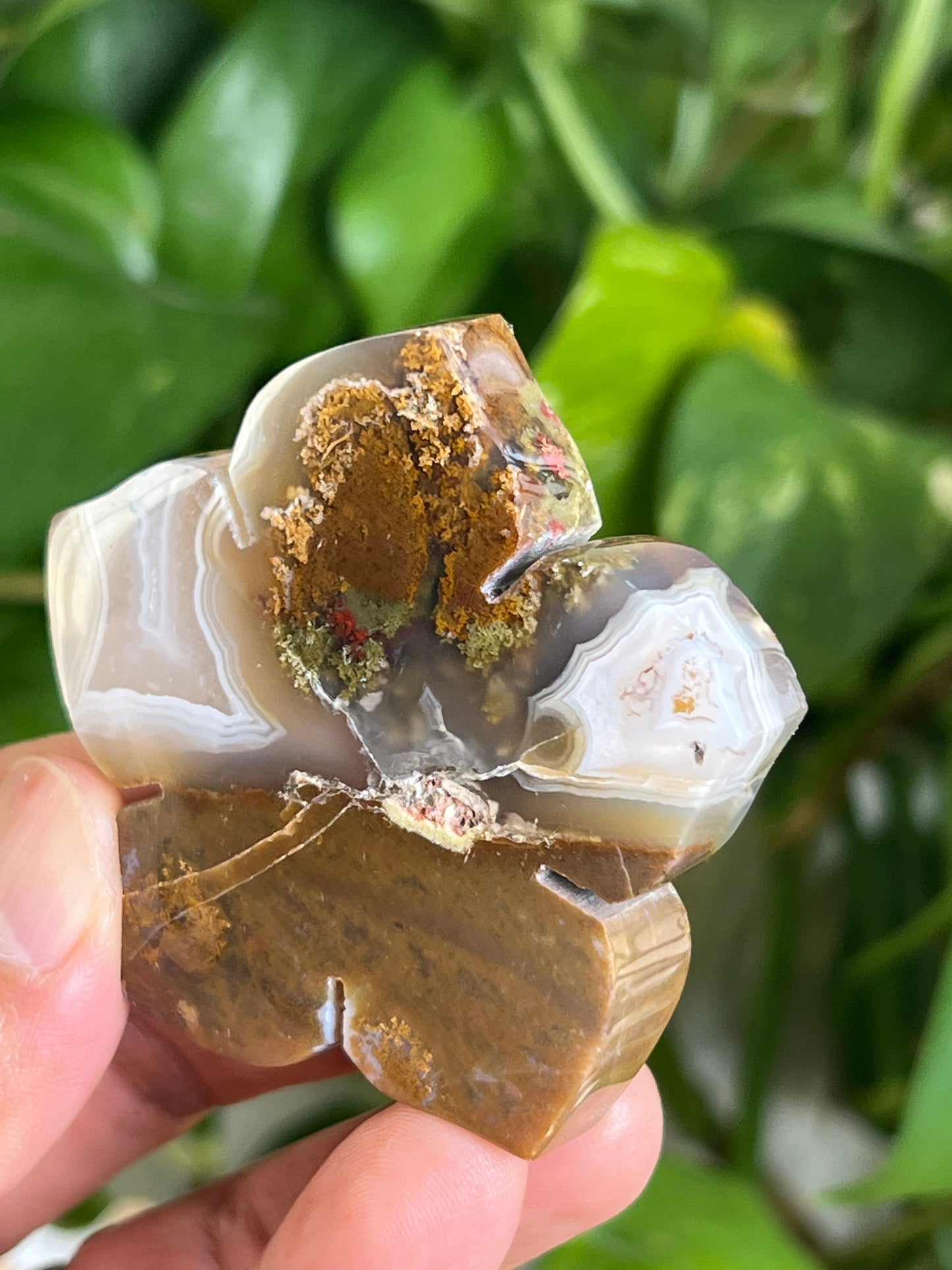 Scenic Moss Agate Flower
