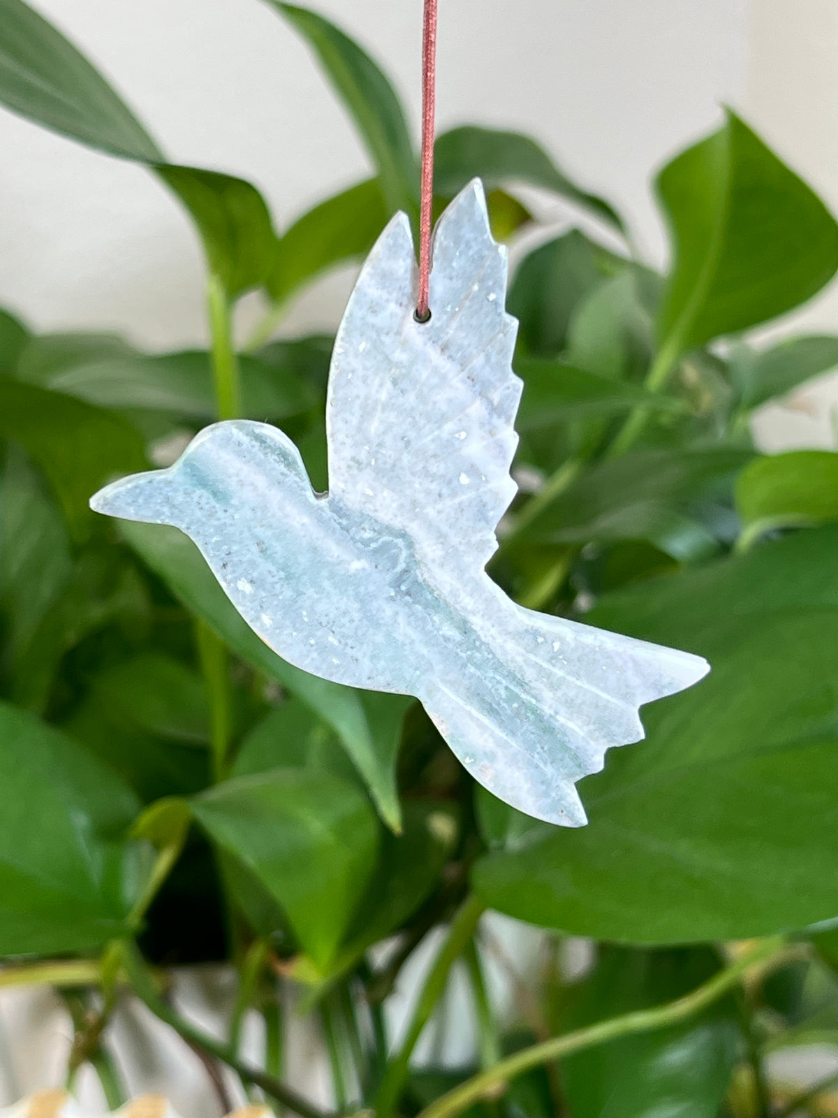 Blue Green Jasper Hummingbird Ornaments