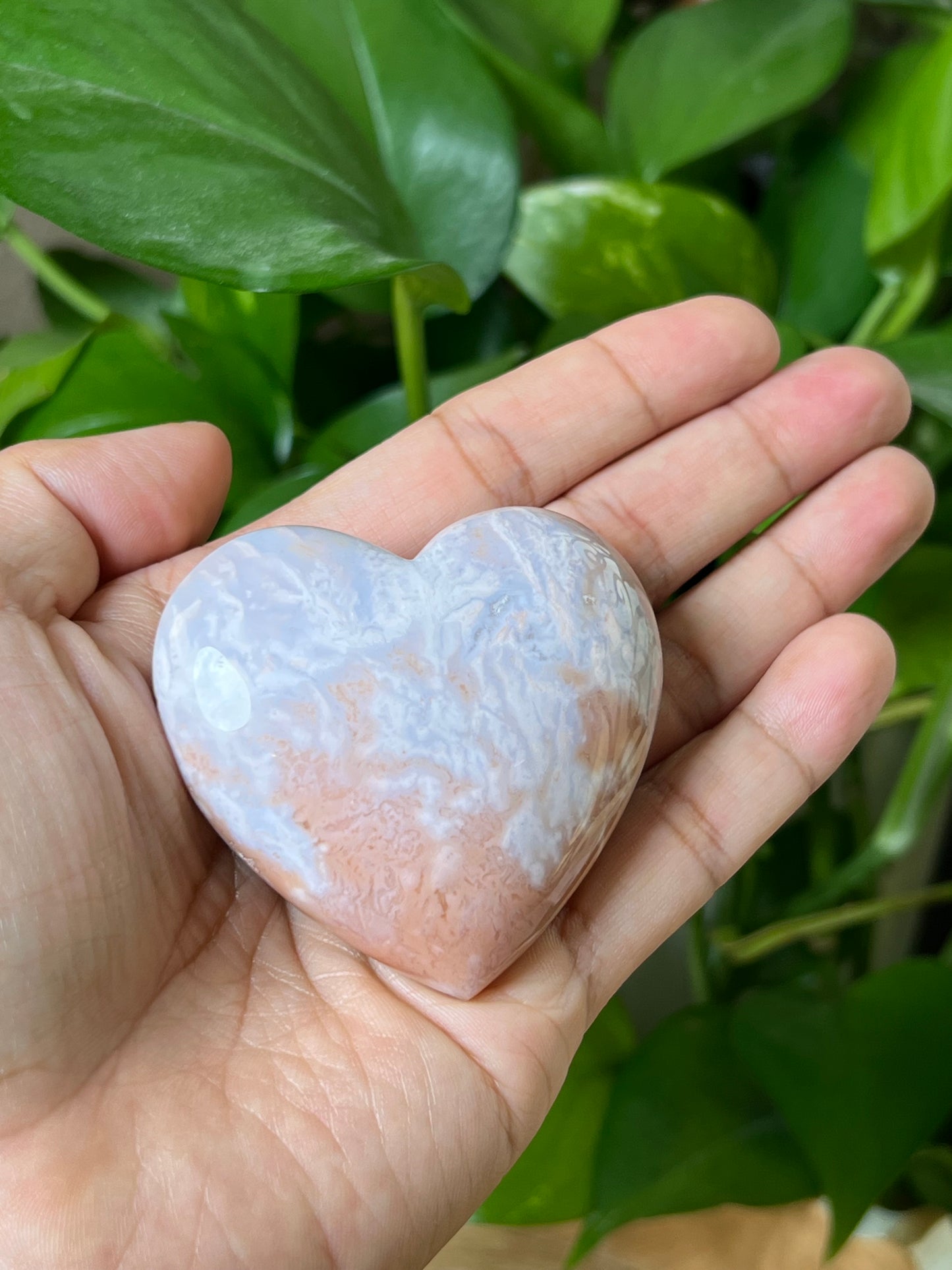Pink Carnelian Heart