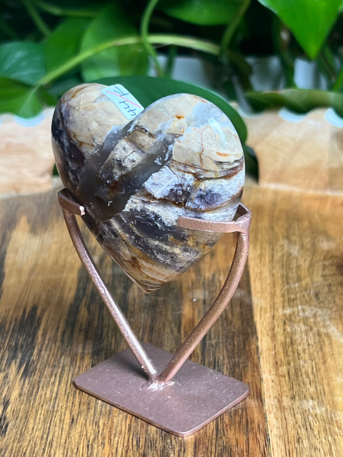 Purple Chalcedony Heart: K