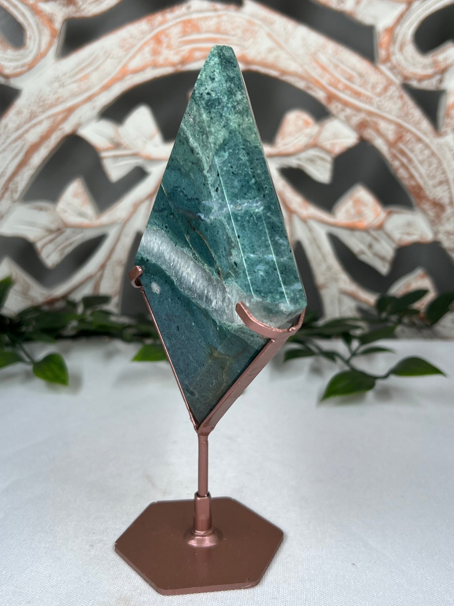 Blue Green Jasper Diamond
