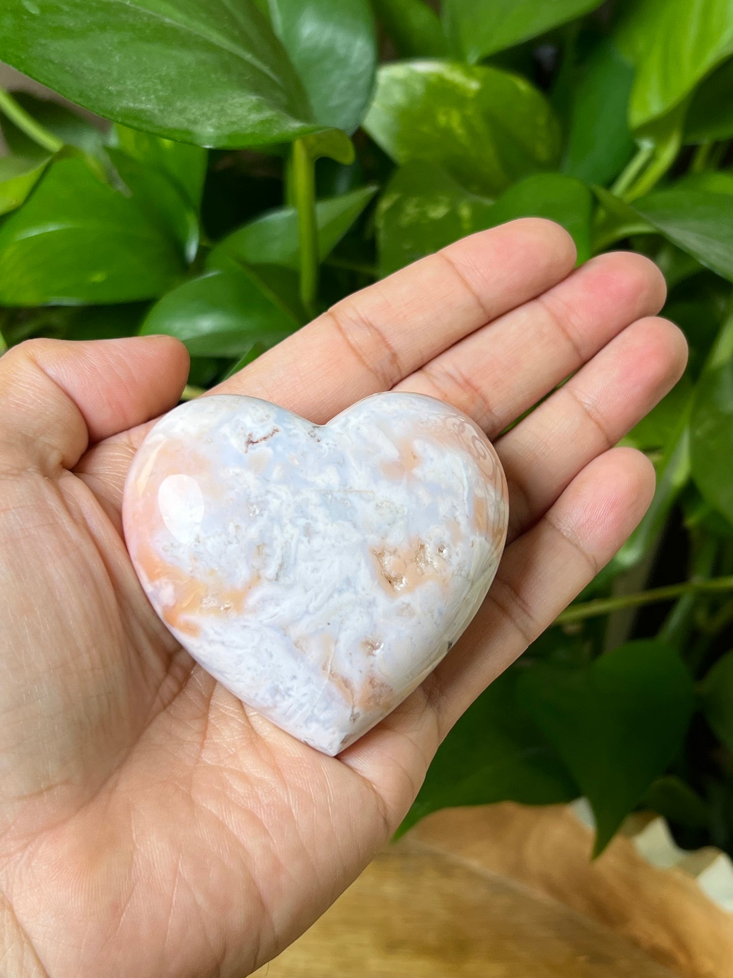 Pink Carnelian Heart