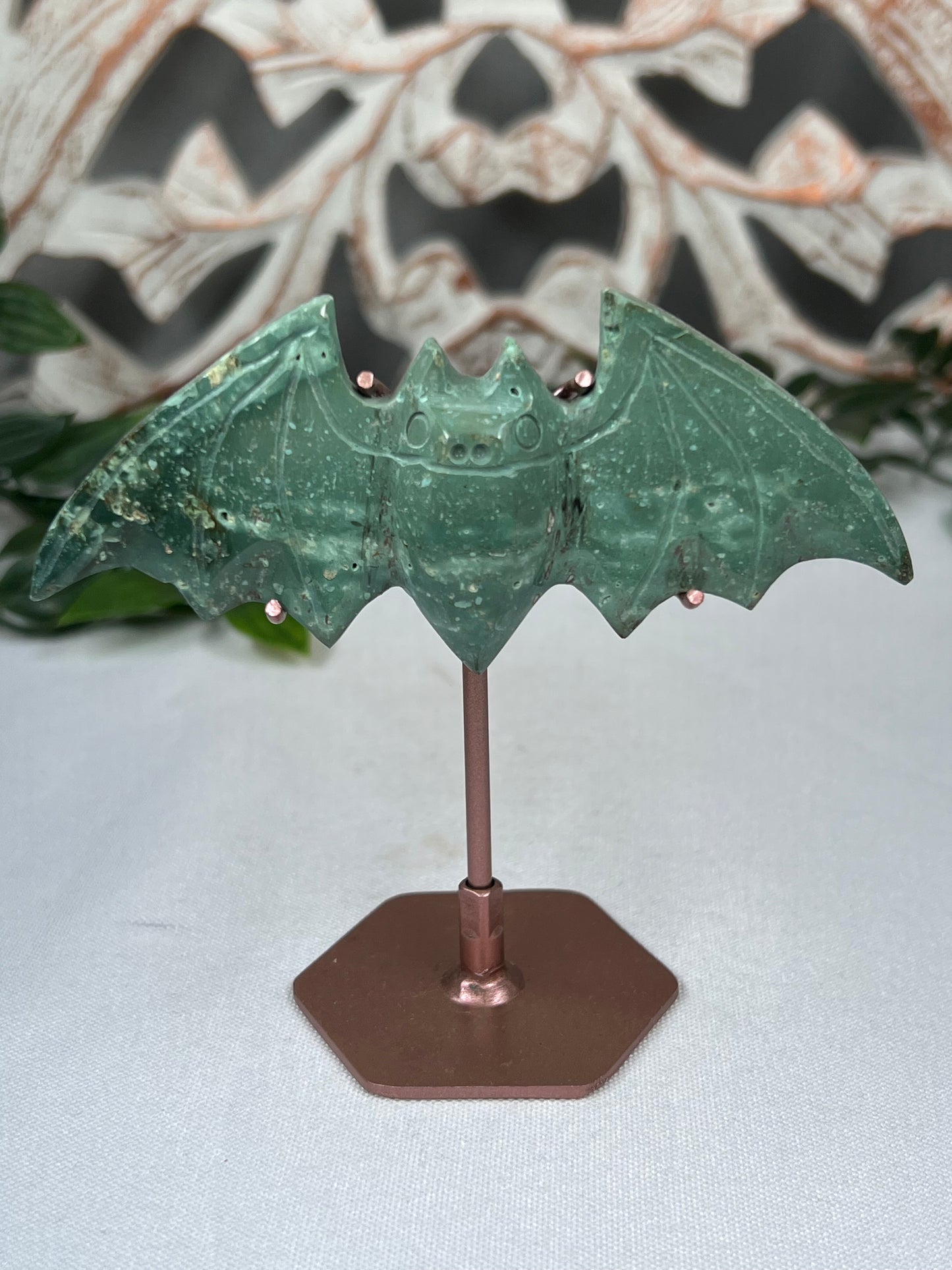 Blue Green Jasper Bat