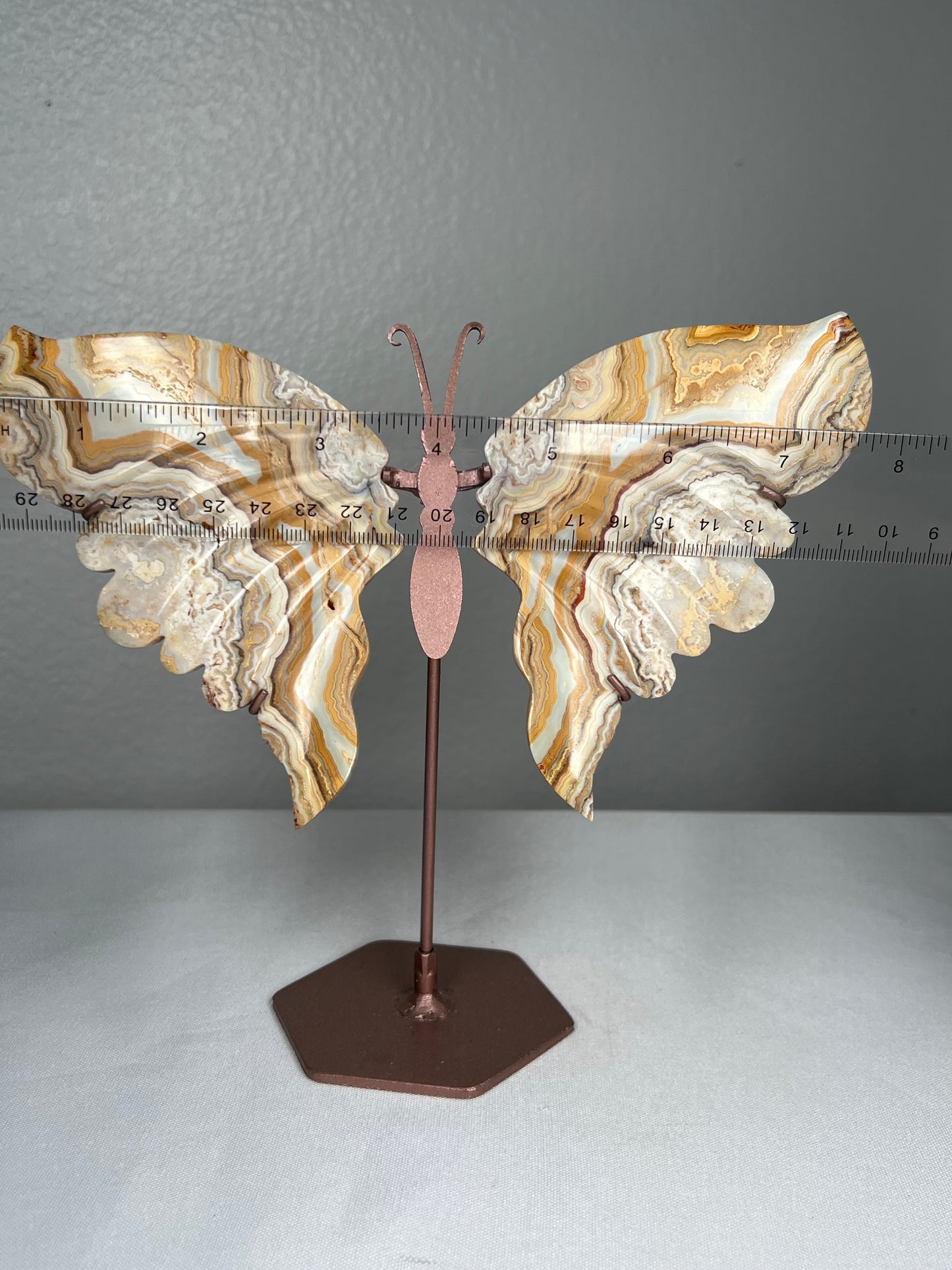 Yellow Crazy Lace Agate Wings