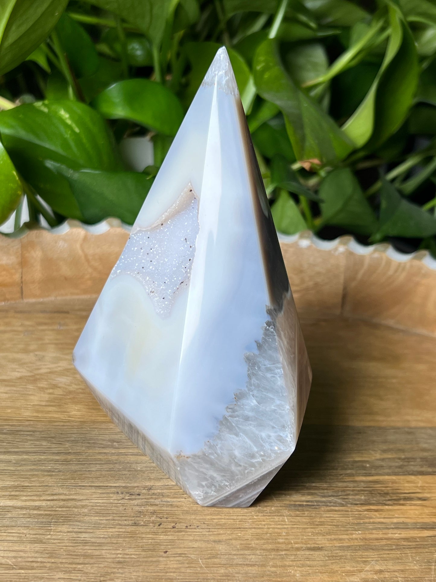 Brazilian Druzy Agate Diamond