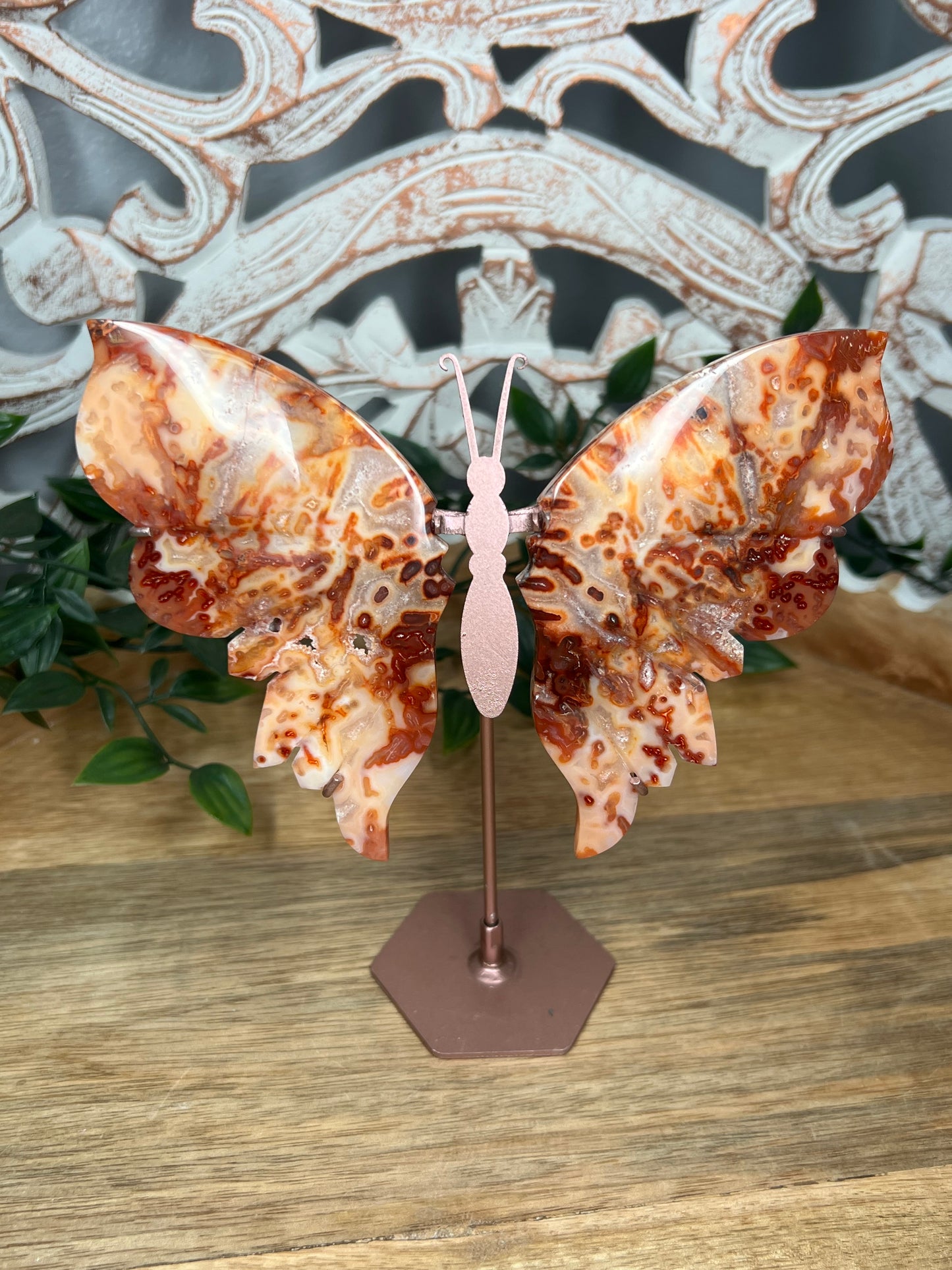 Pink Carnelian Wings