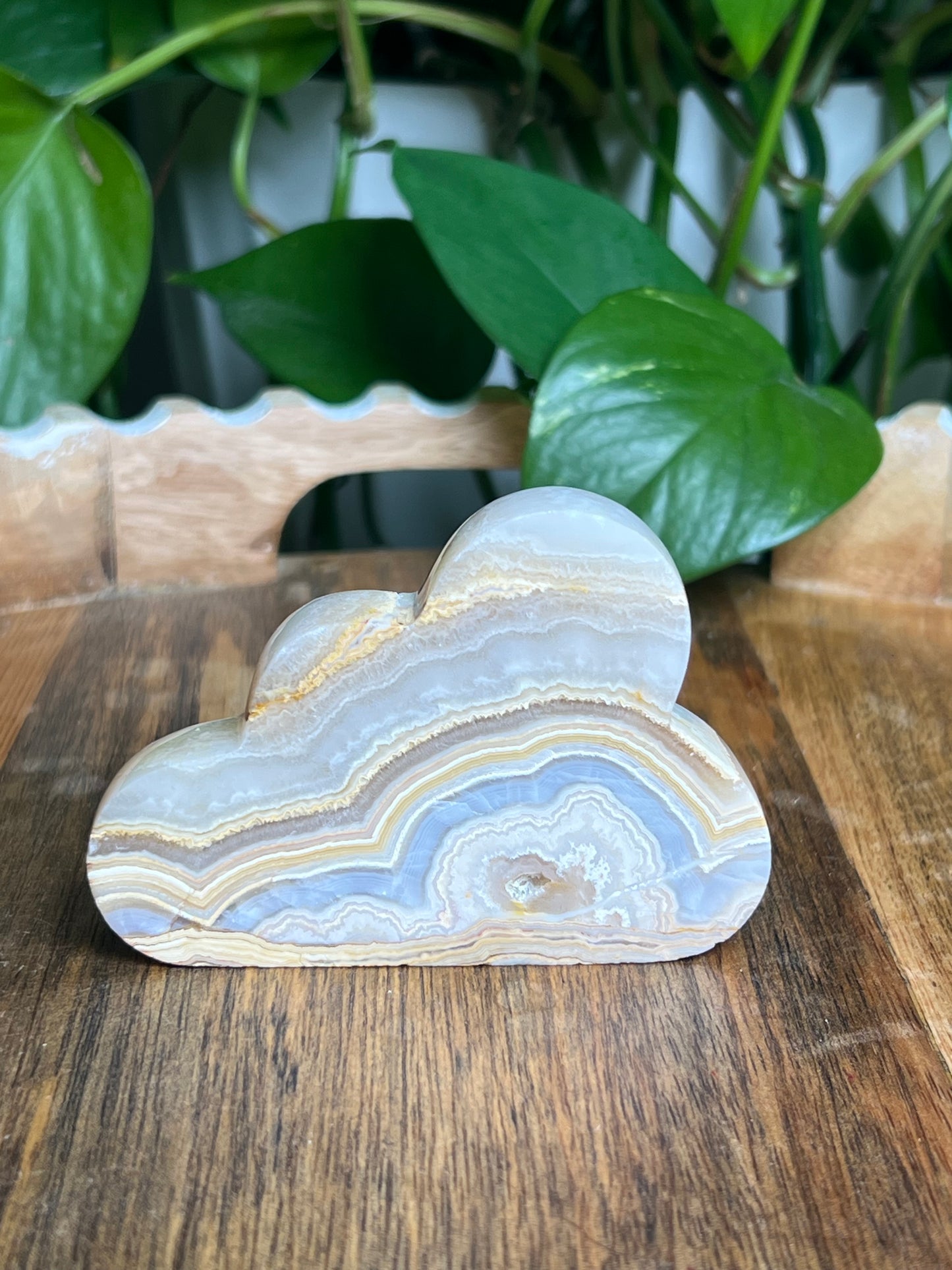 Yellow Crazy Lace Agate Cloud: EA