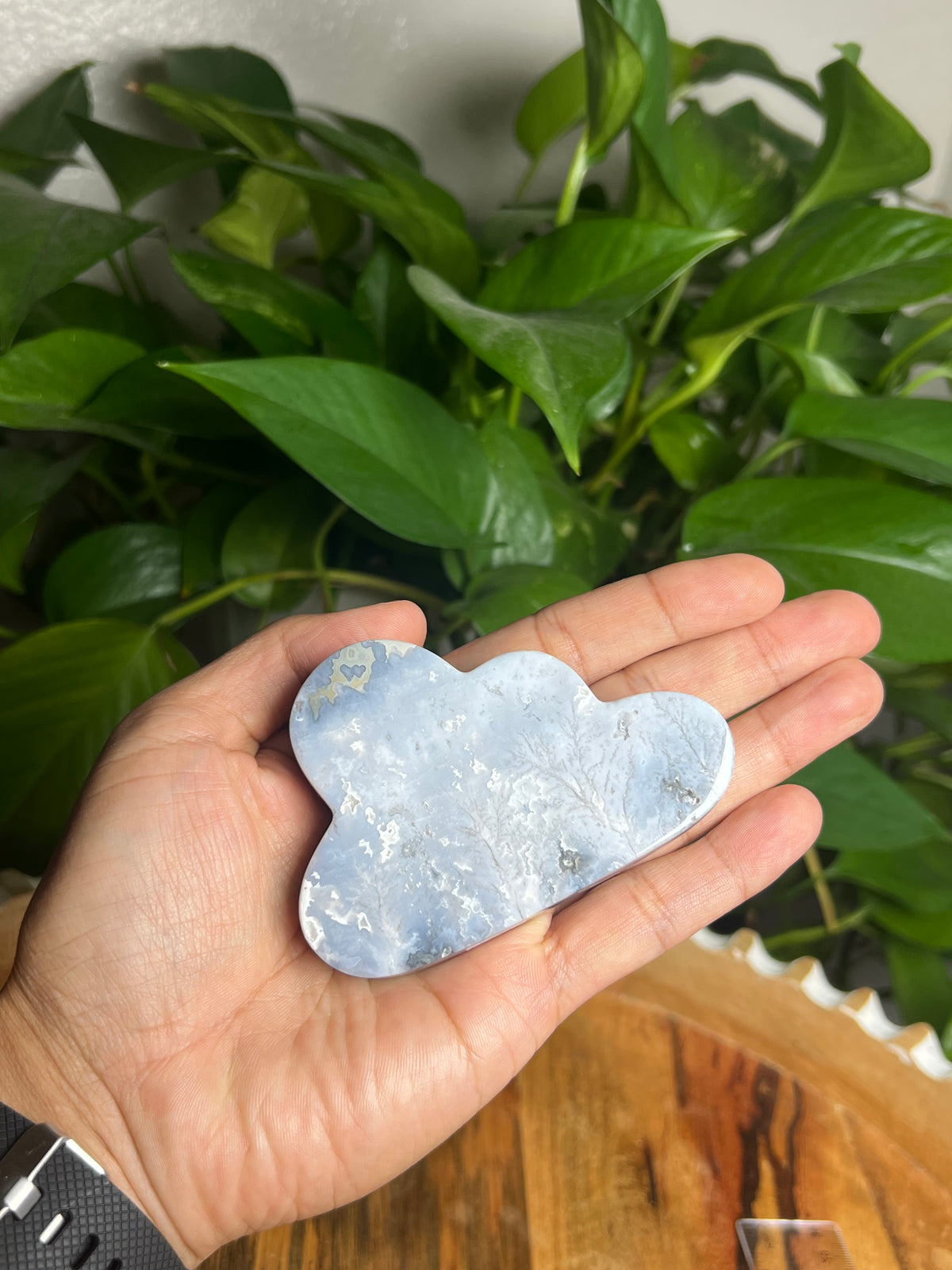 Blue Plume Agate Cloud: MS