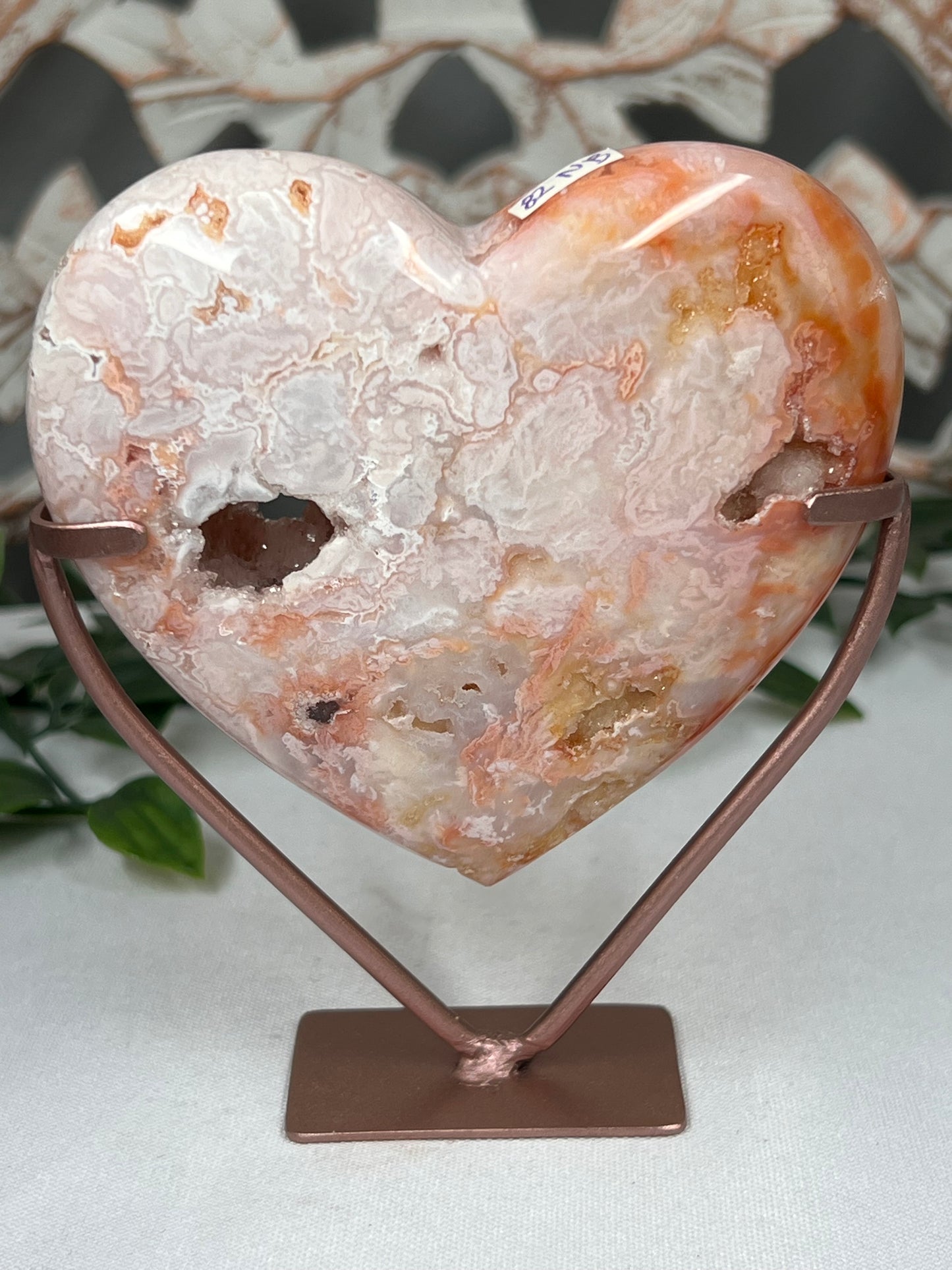 Pink Carnelian Heart