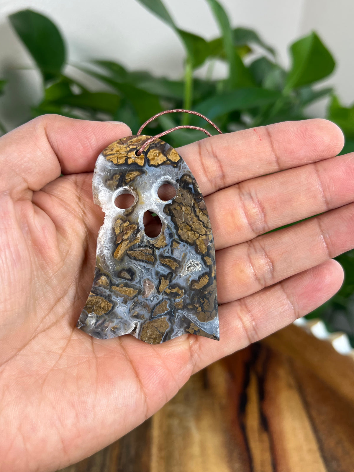Brecciated Jasper Ghost Ornaments