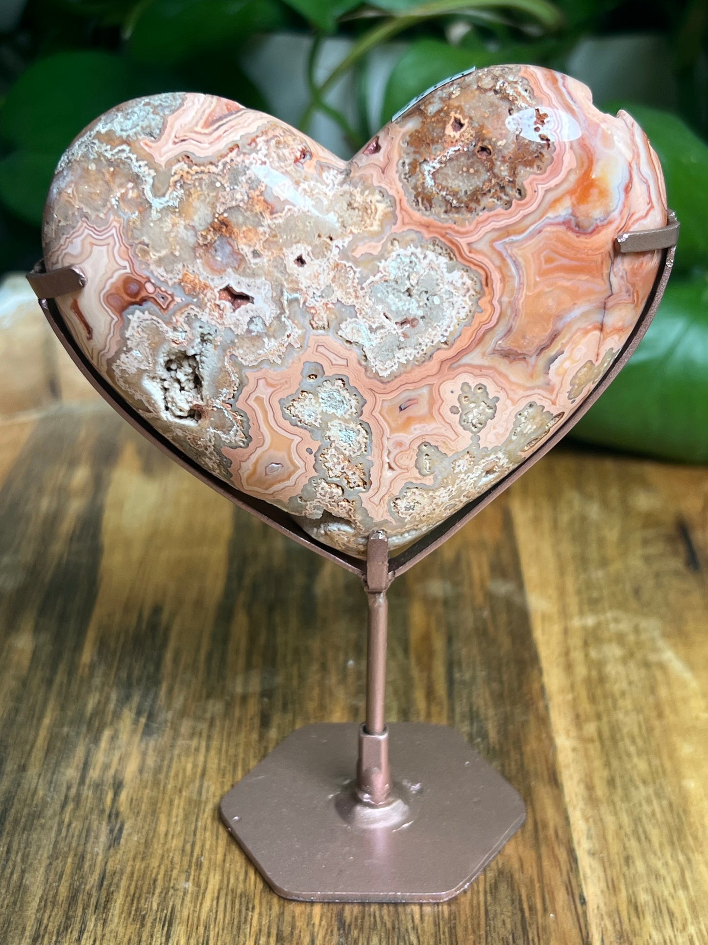 Crazy Lace Agate Heart