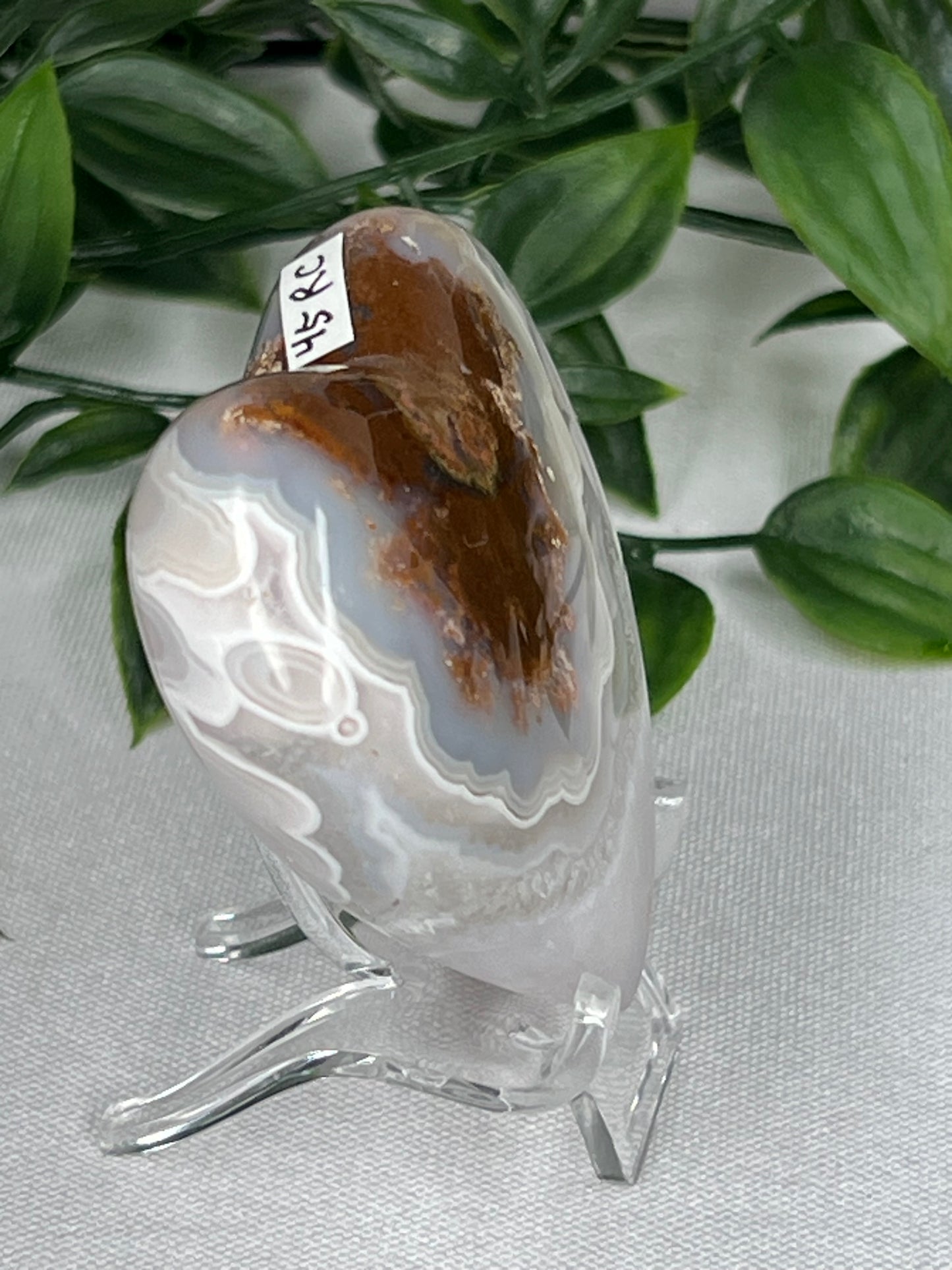 Scenic Moss Agate Heart