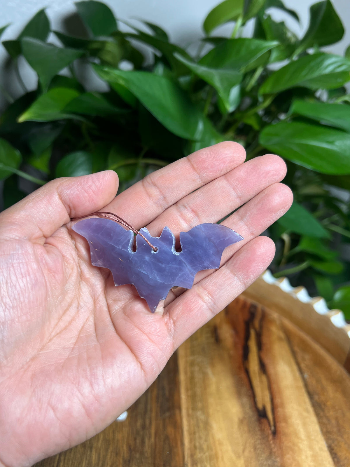 Purple Chalcedony Ornament Bat: PA