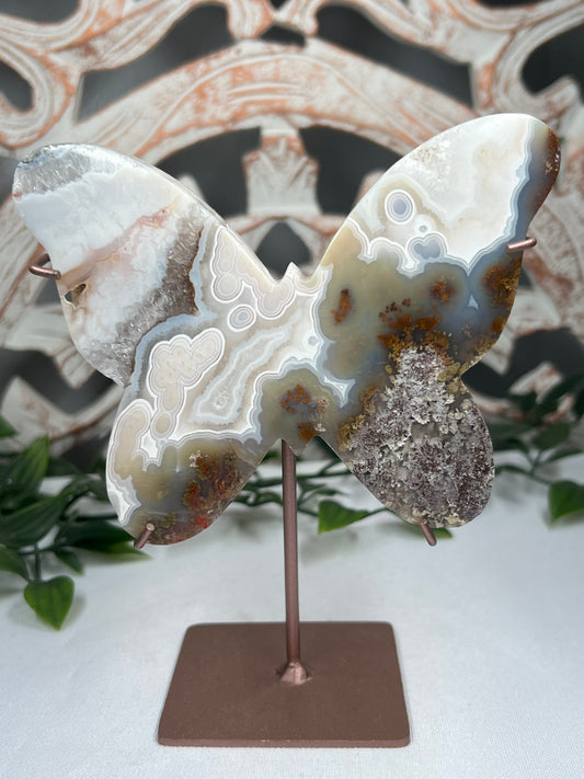 Scenic Moss Agate Butterfly