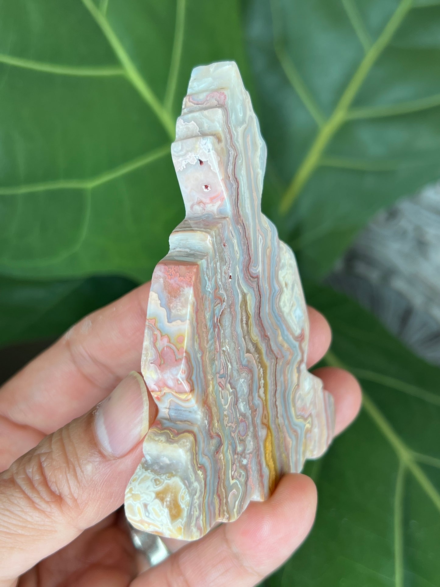Crazy Lace Agate Buddha