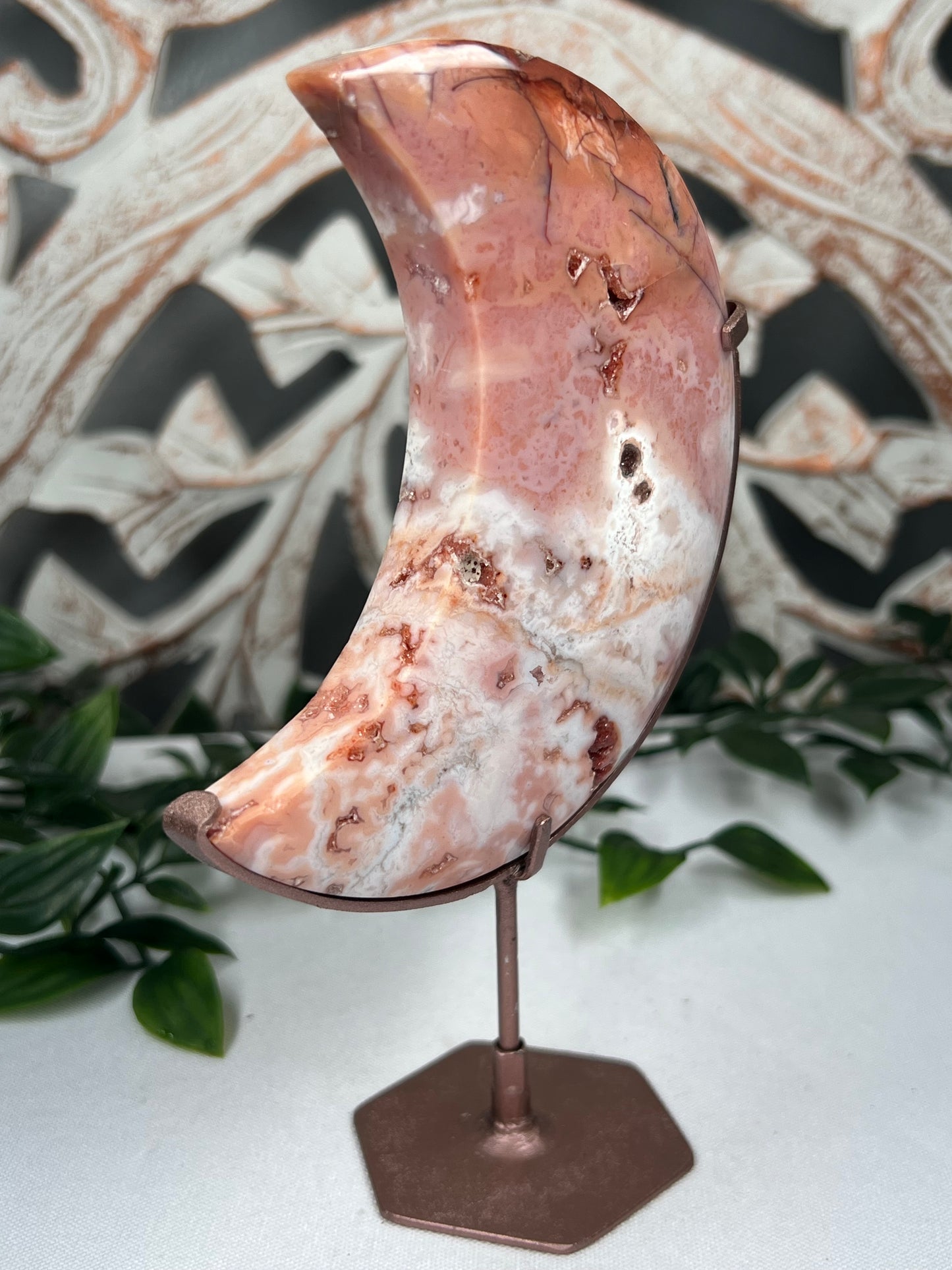 Pink Carnelian Moon