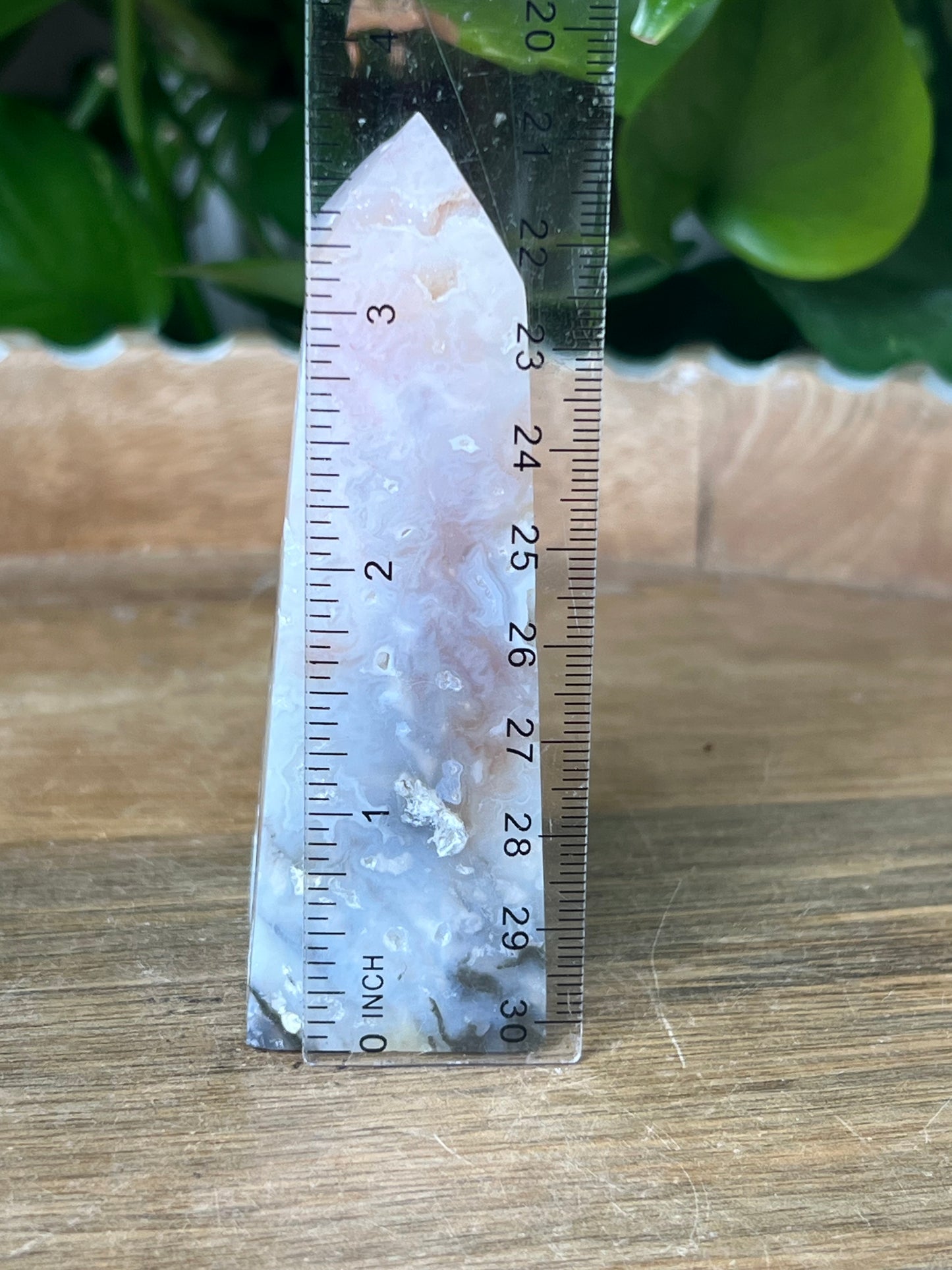 Rainbow Plume Agate Tower
