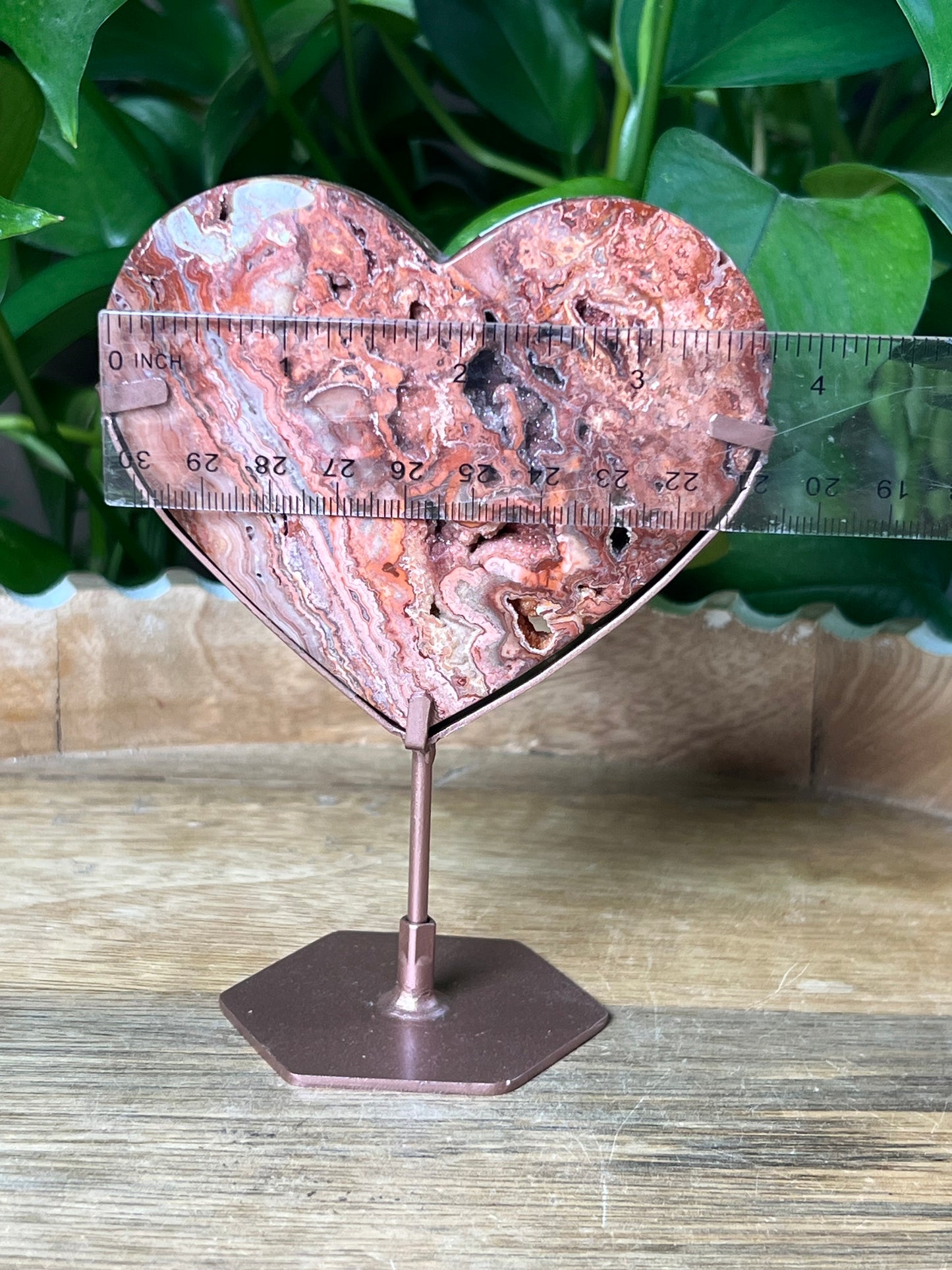 Crazy Lace Agate Heart