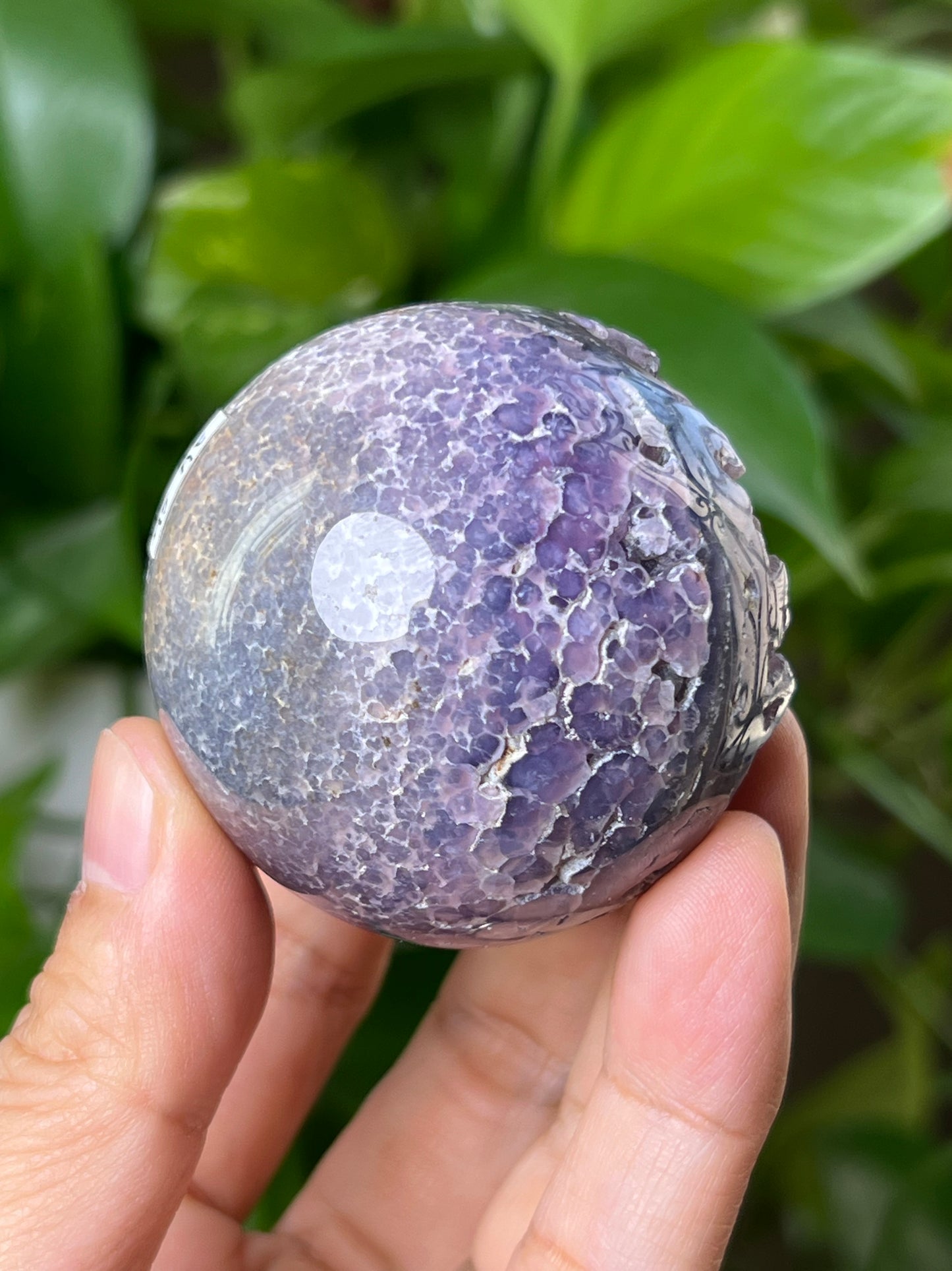 Grape Agate Sphere