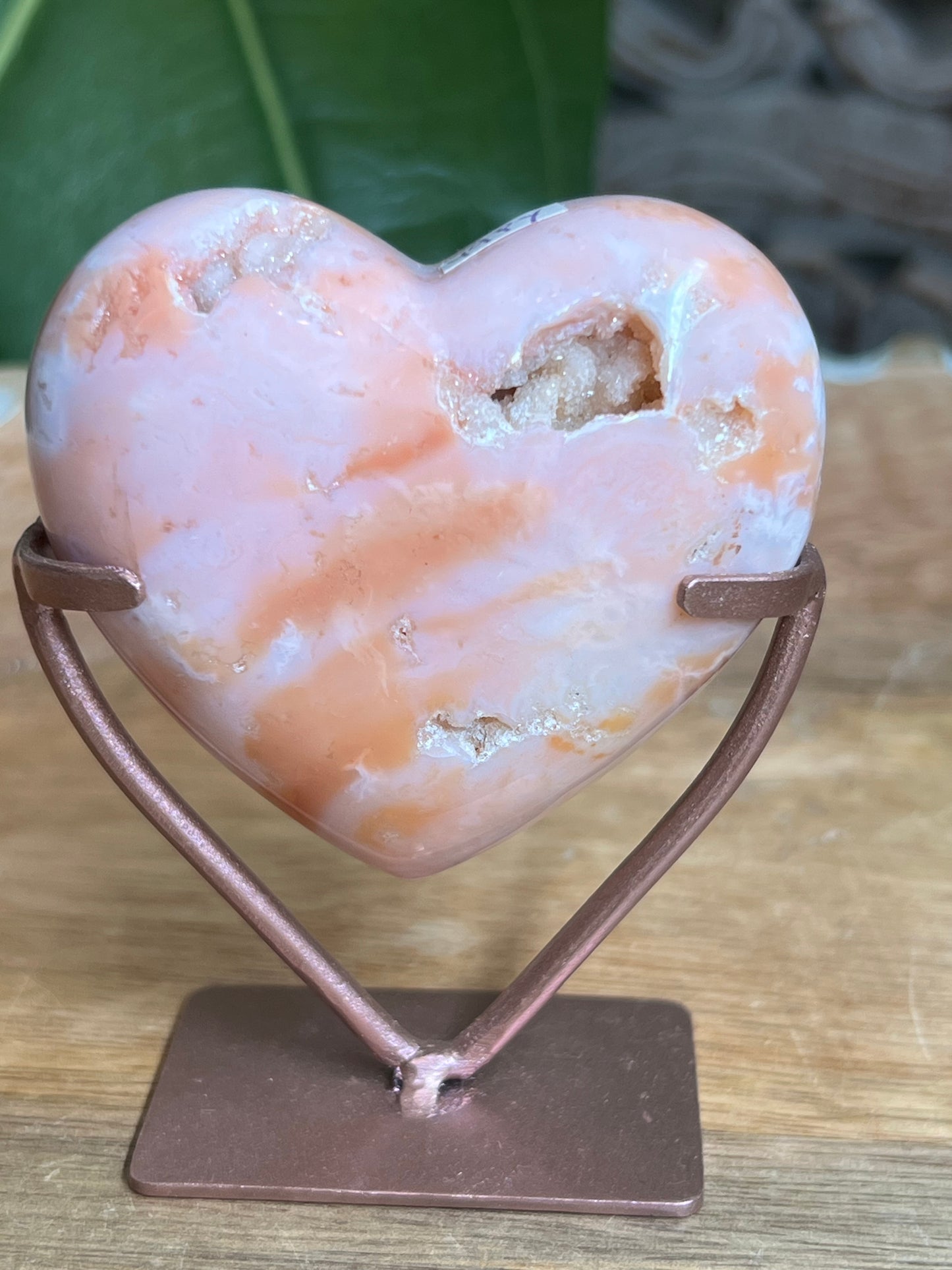 Pink Carnelian Heart