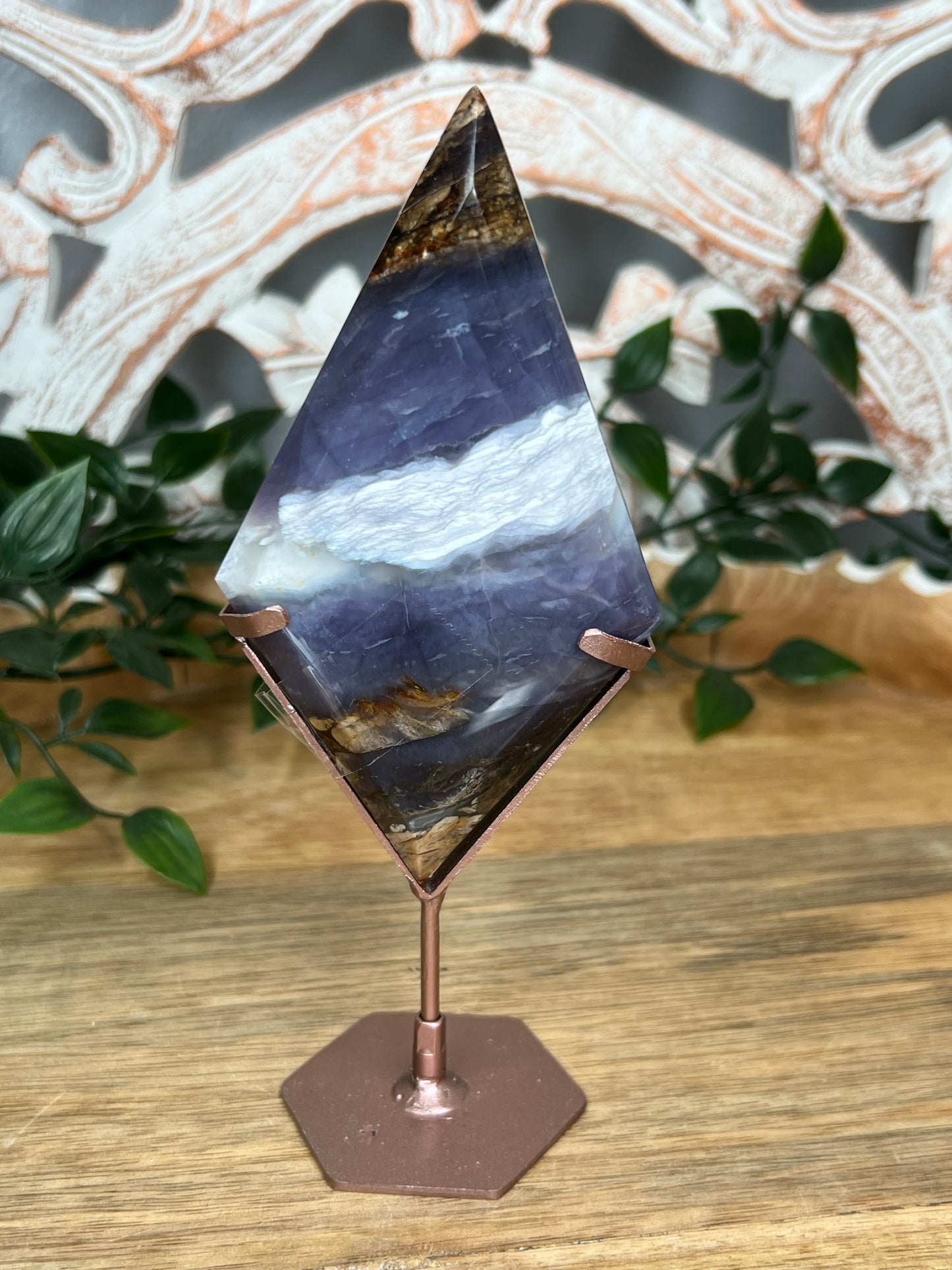 Purple Chalcedony Diamond