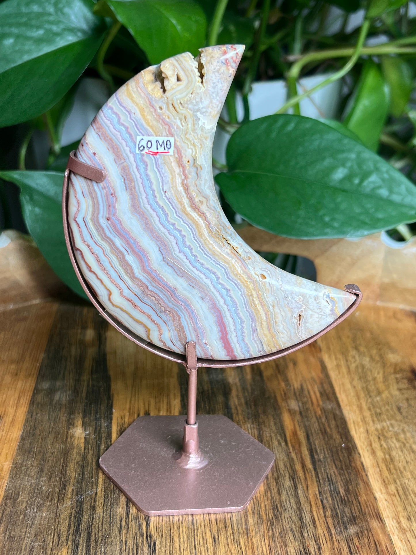 Crazy Lace Agate Moon: MO