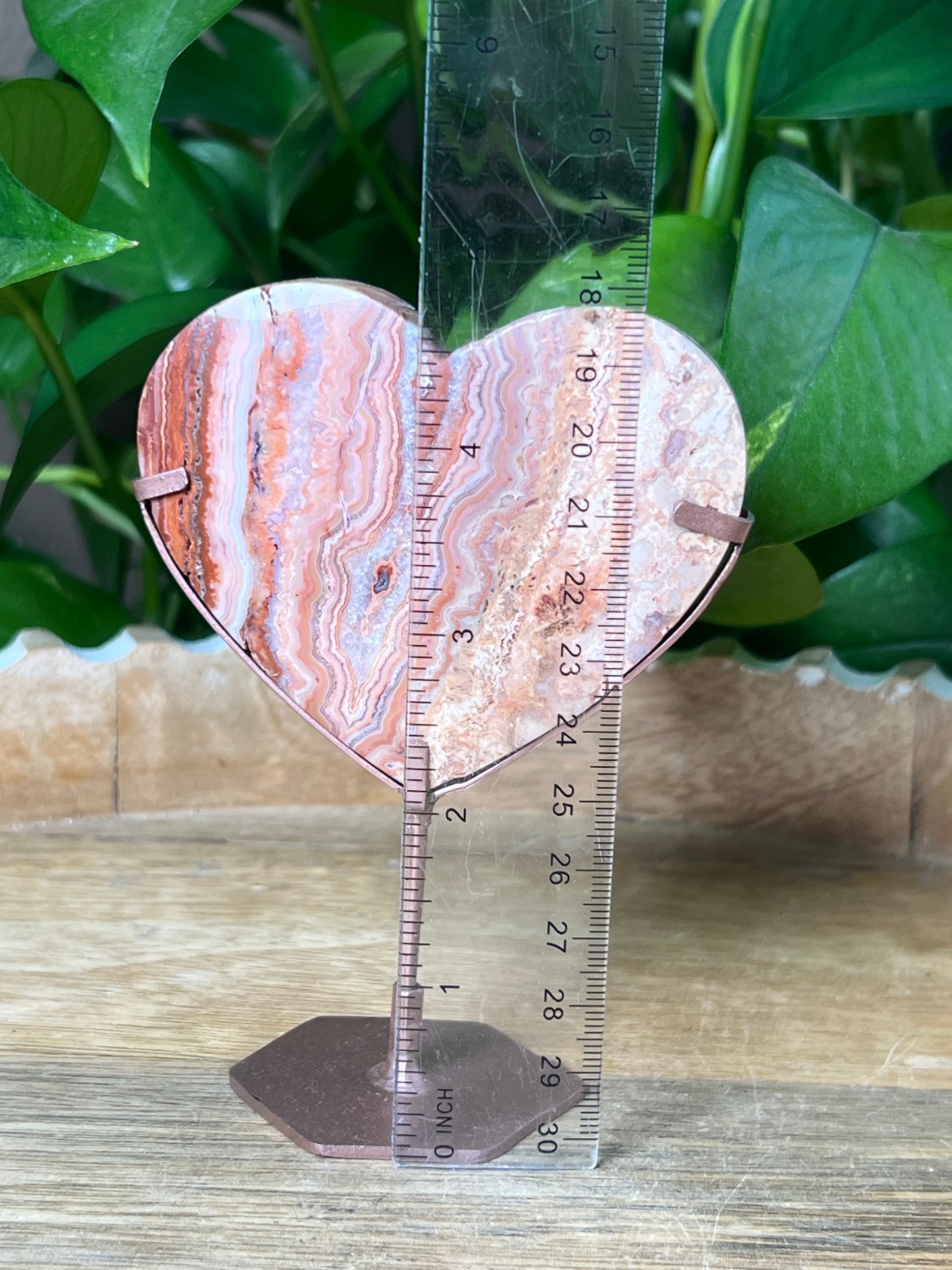 Crazy Lace Agate Heart