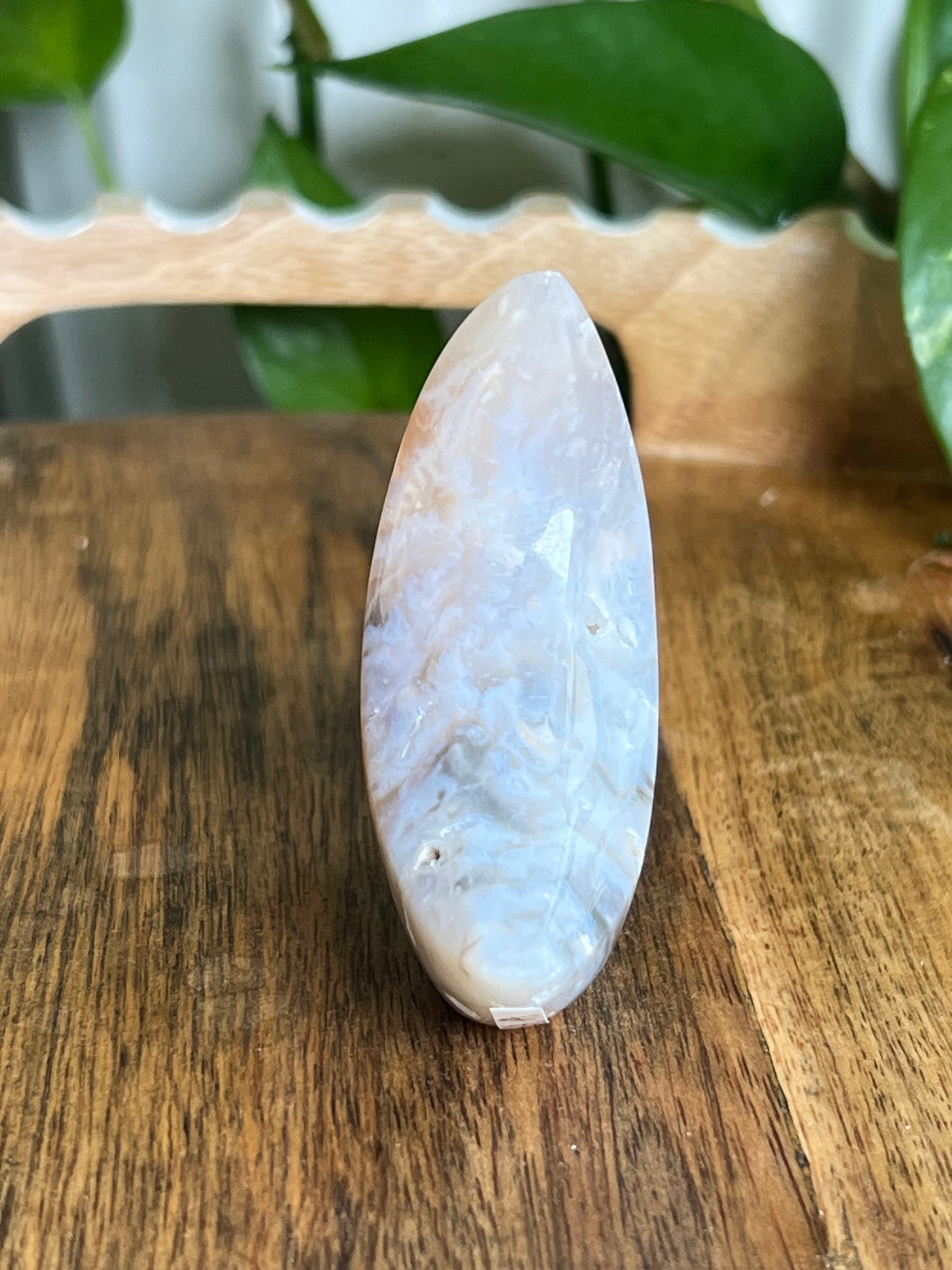 Rainbow Plume Agate Moon A