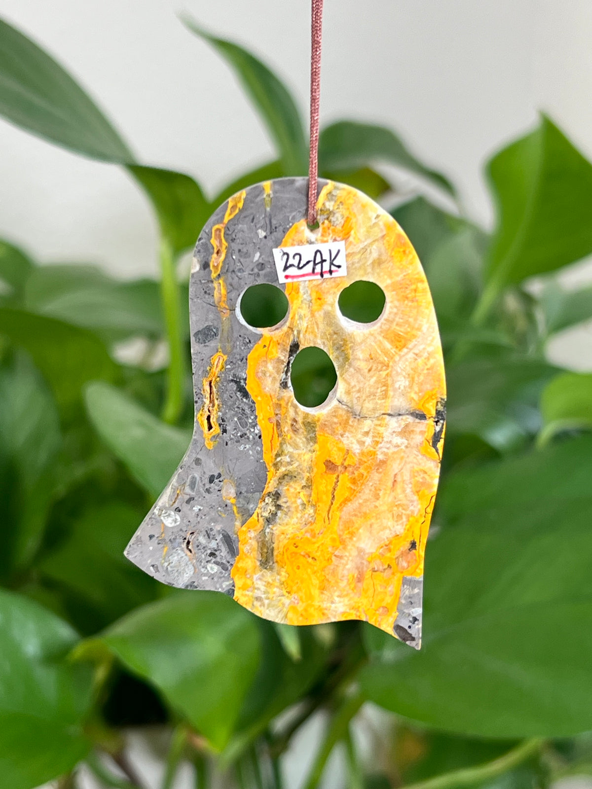 Bumblebee Jasper Ghost Ornaments