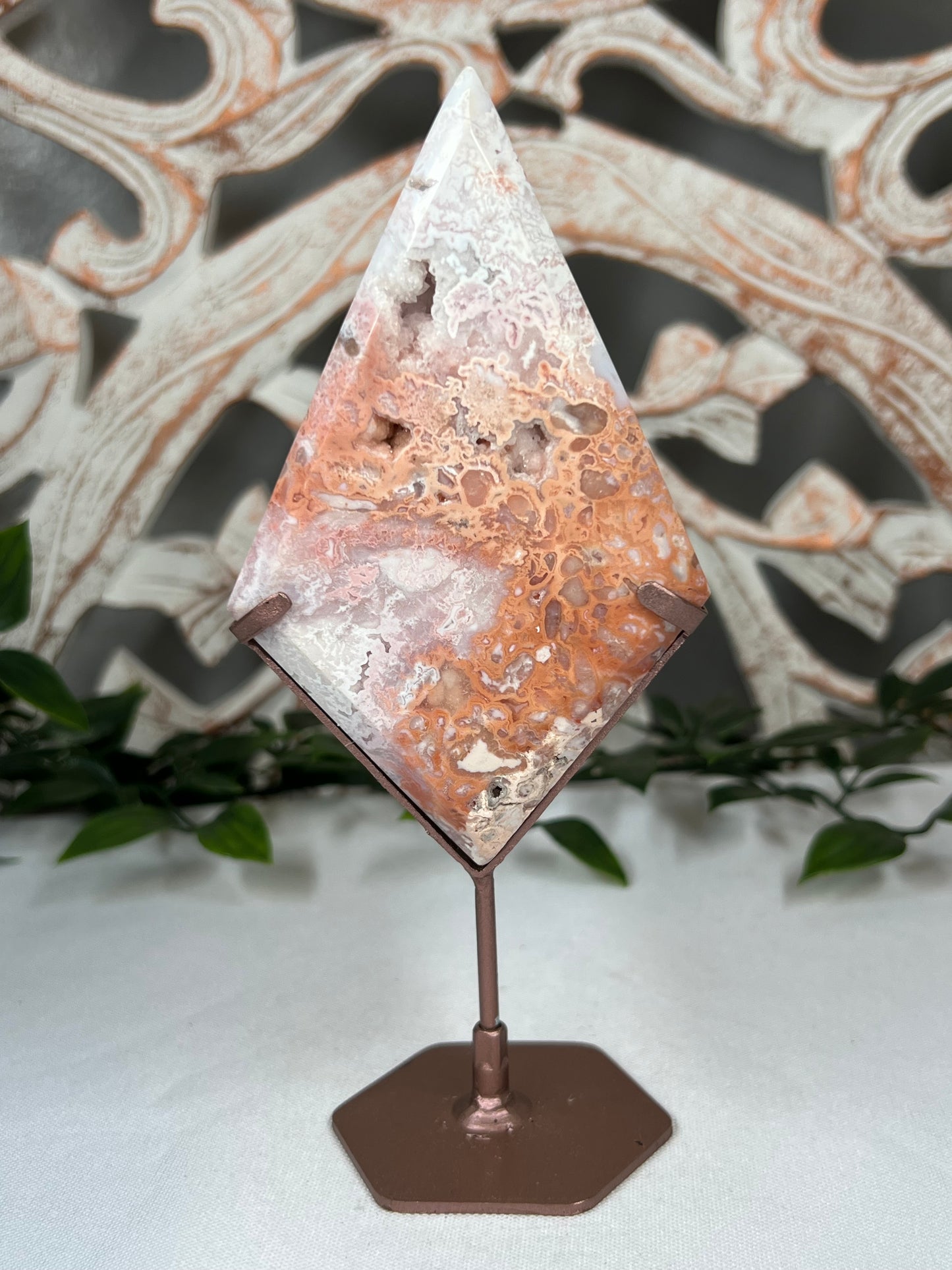 Pink Carnelian Diamond