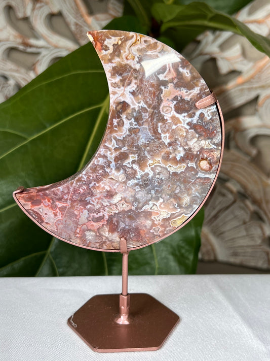 Sumatra Plume Agate Moon