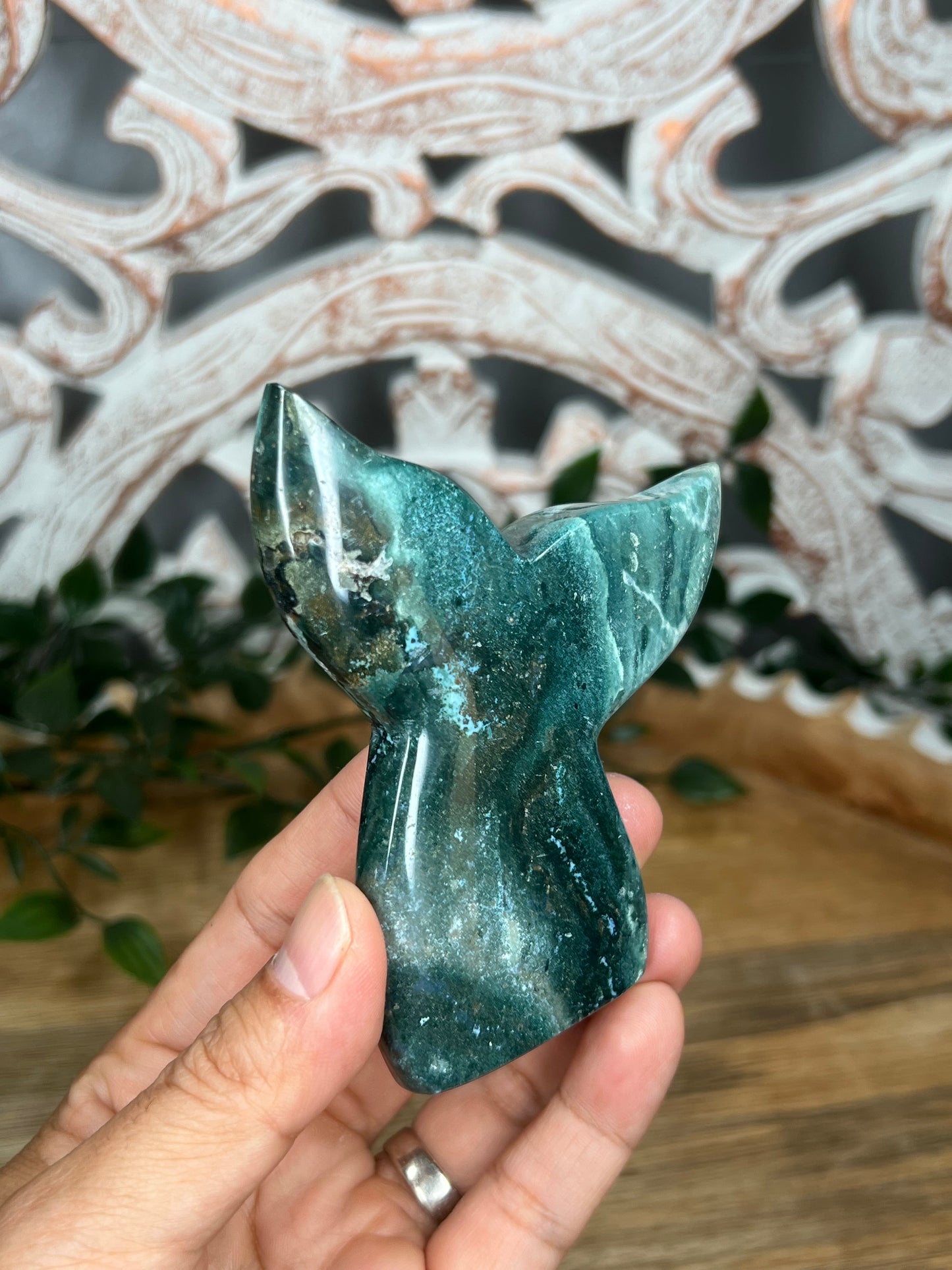 Blue Green Jasper Tail