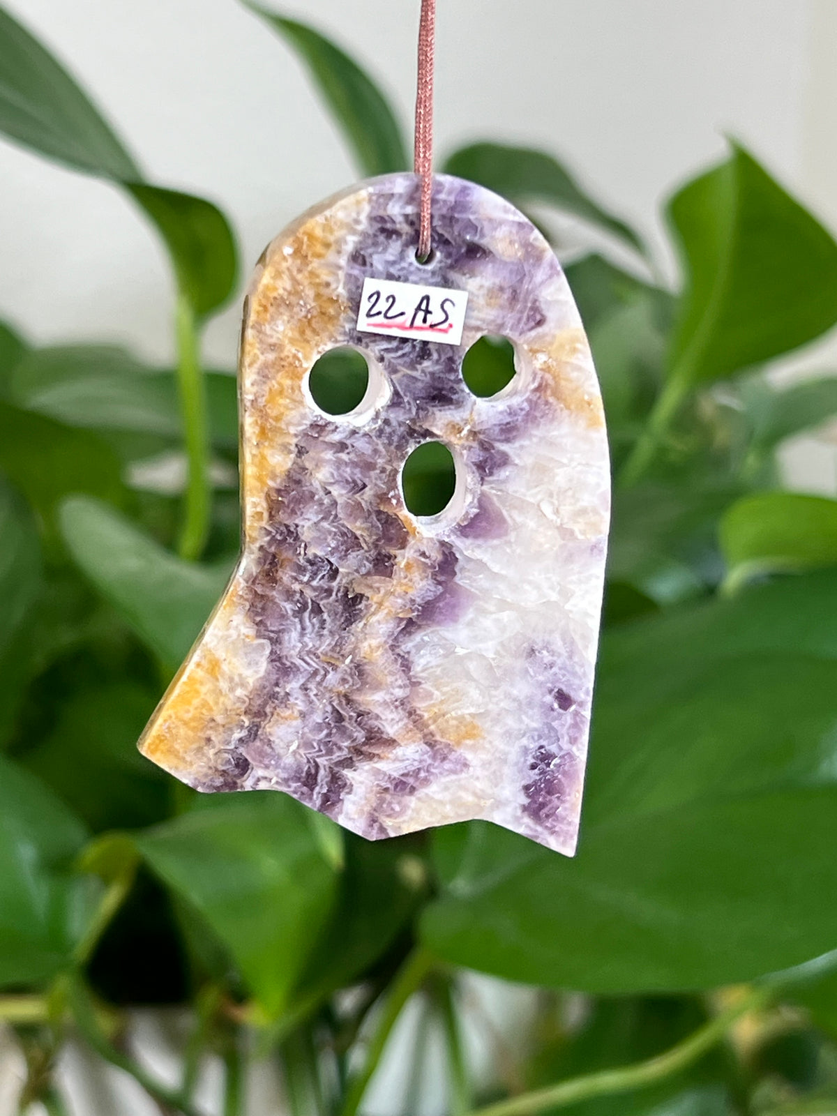 Indonesian Amethyst Ghost Ornaments