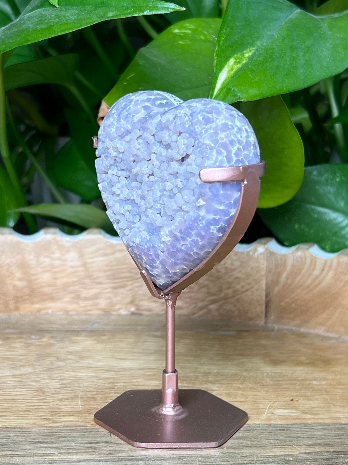 Grape Agate Heart