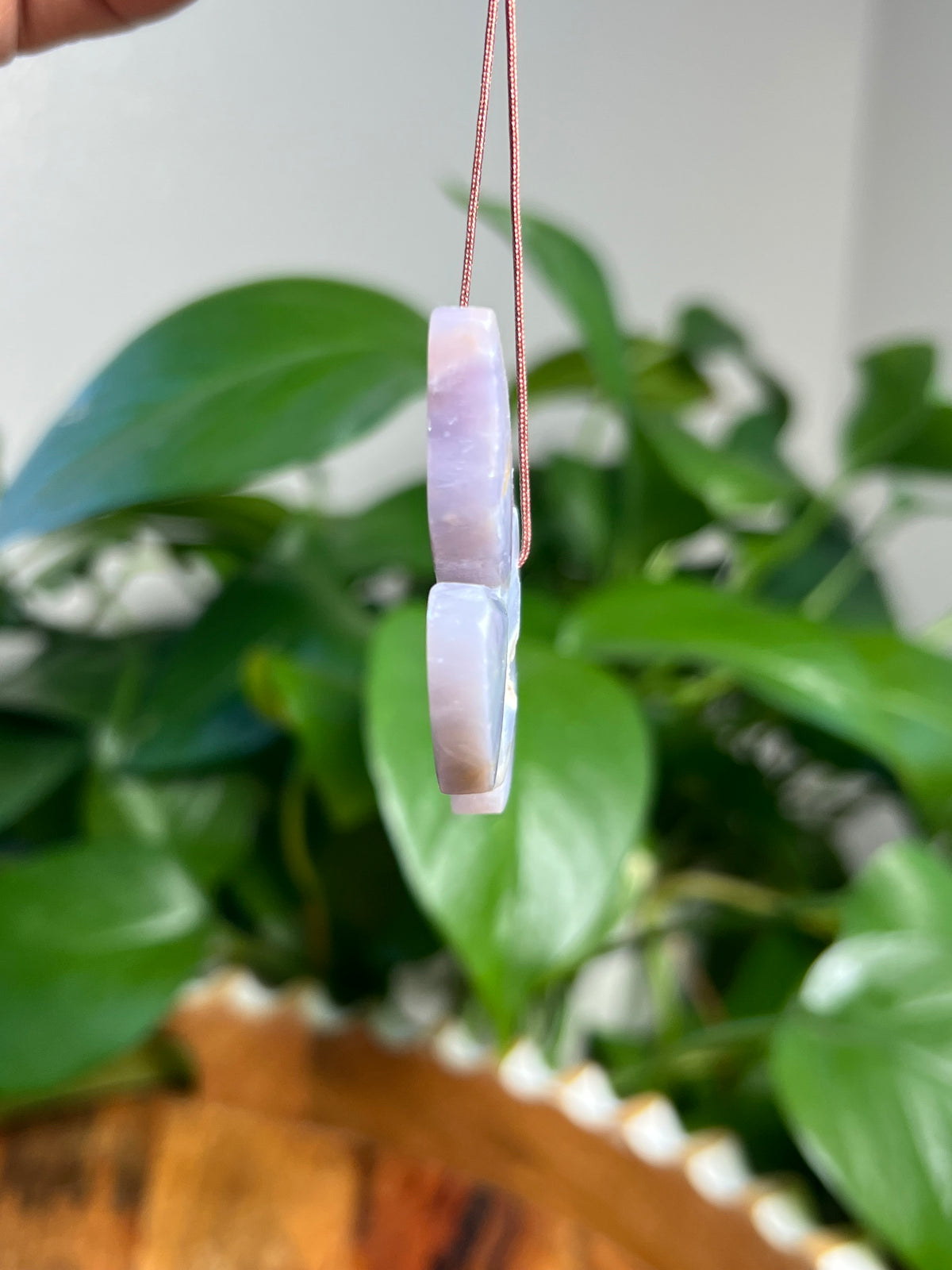 Purple Chalcedony Ornament Butterfly: W